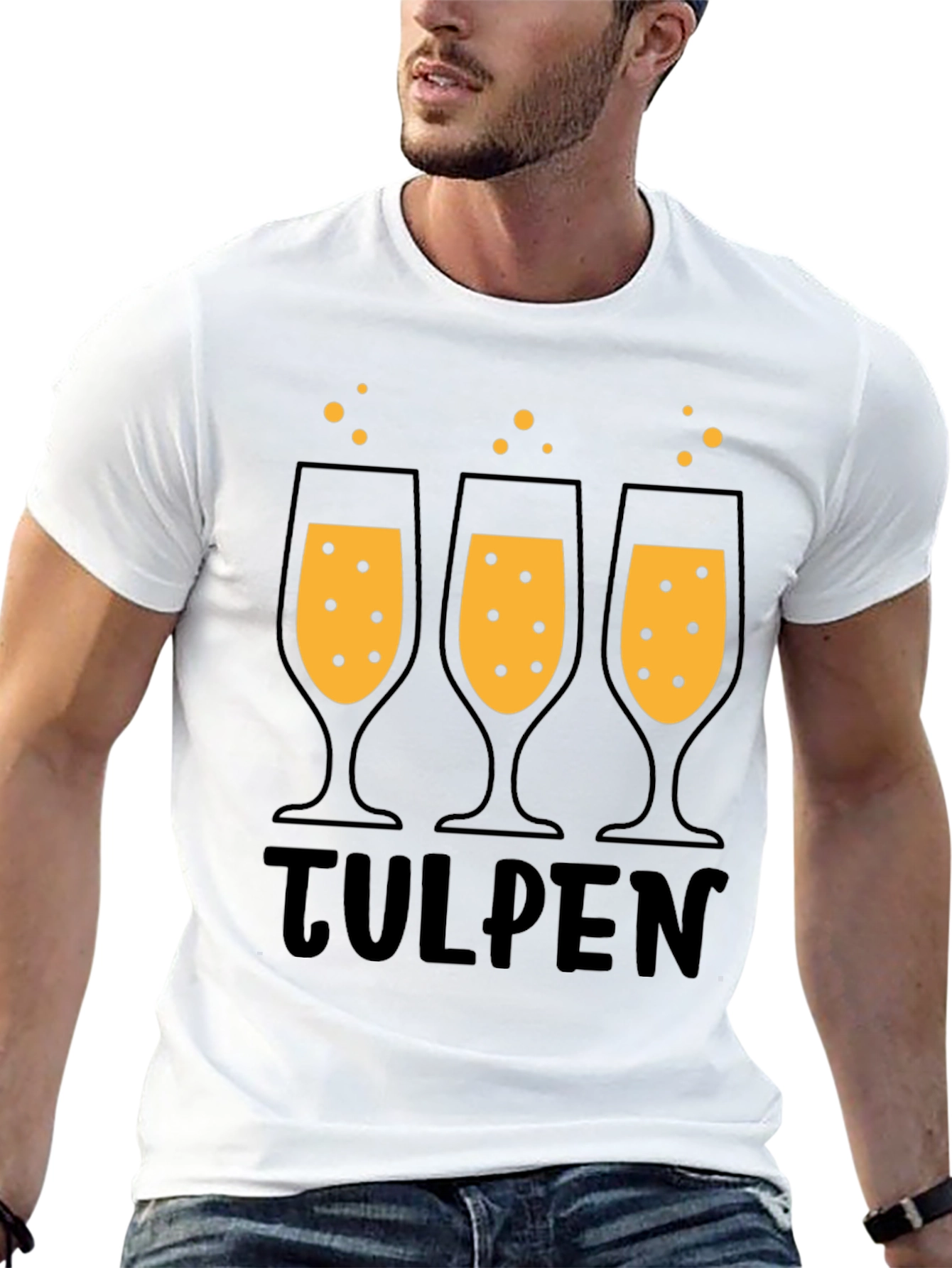 Tulpen Beer Glass T-Shirt - Party Ready