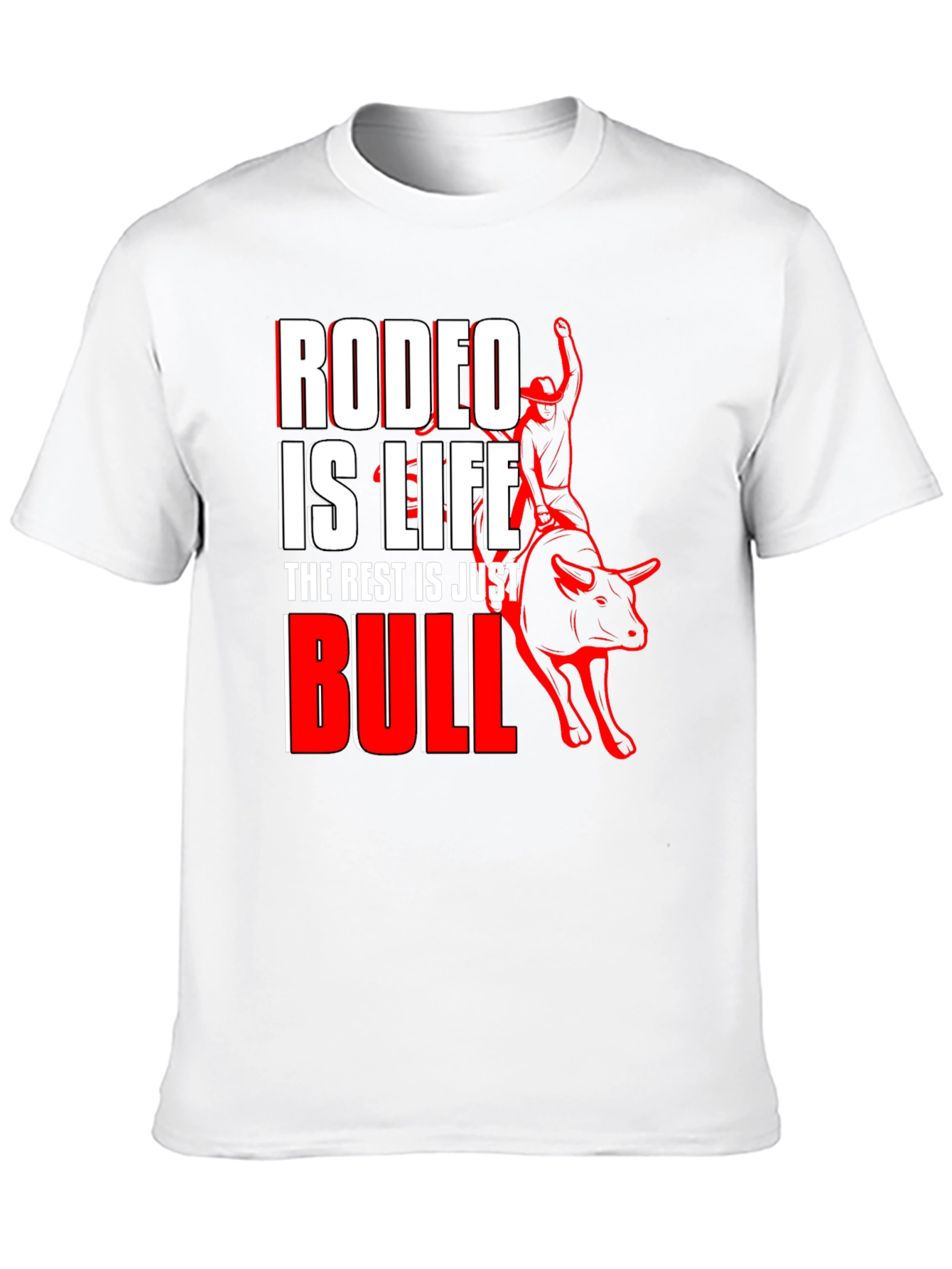 Rodeo is Life Bull Riding Graphic T-Shirt