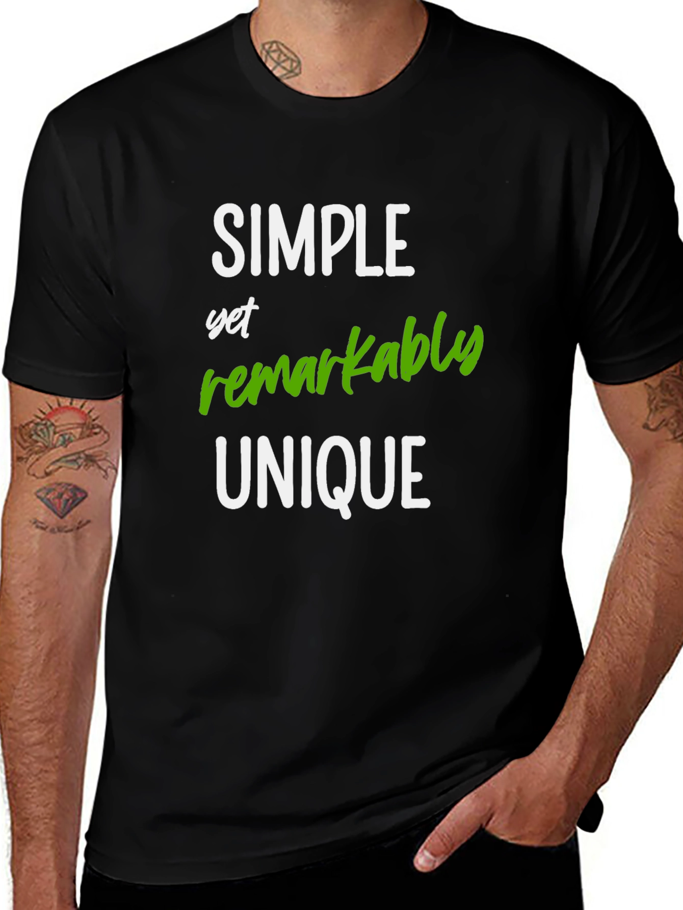 Simple Unique Graphic Tee - Soft Cotton Blend