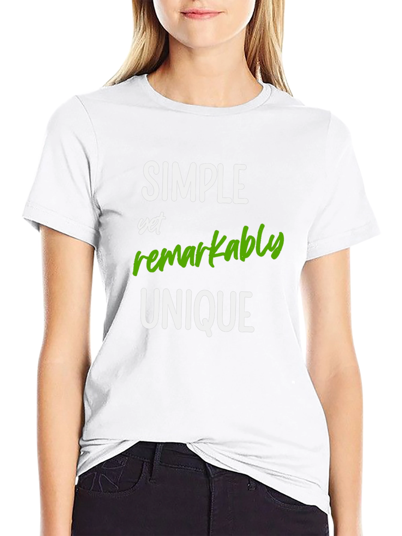 Simple Unique Graphic Tee - Soft Cotton Blend