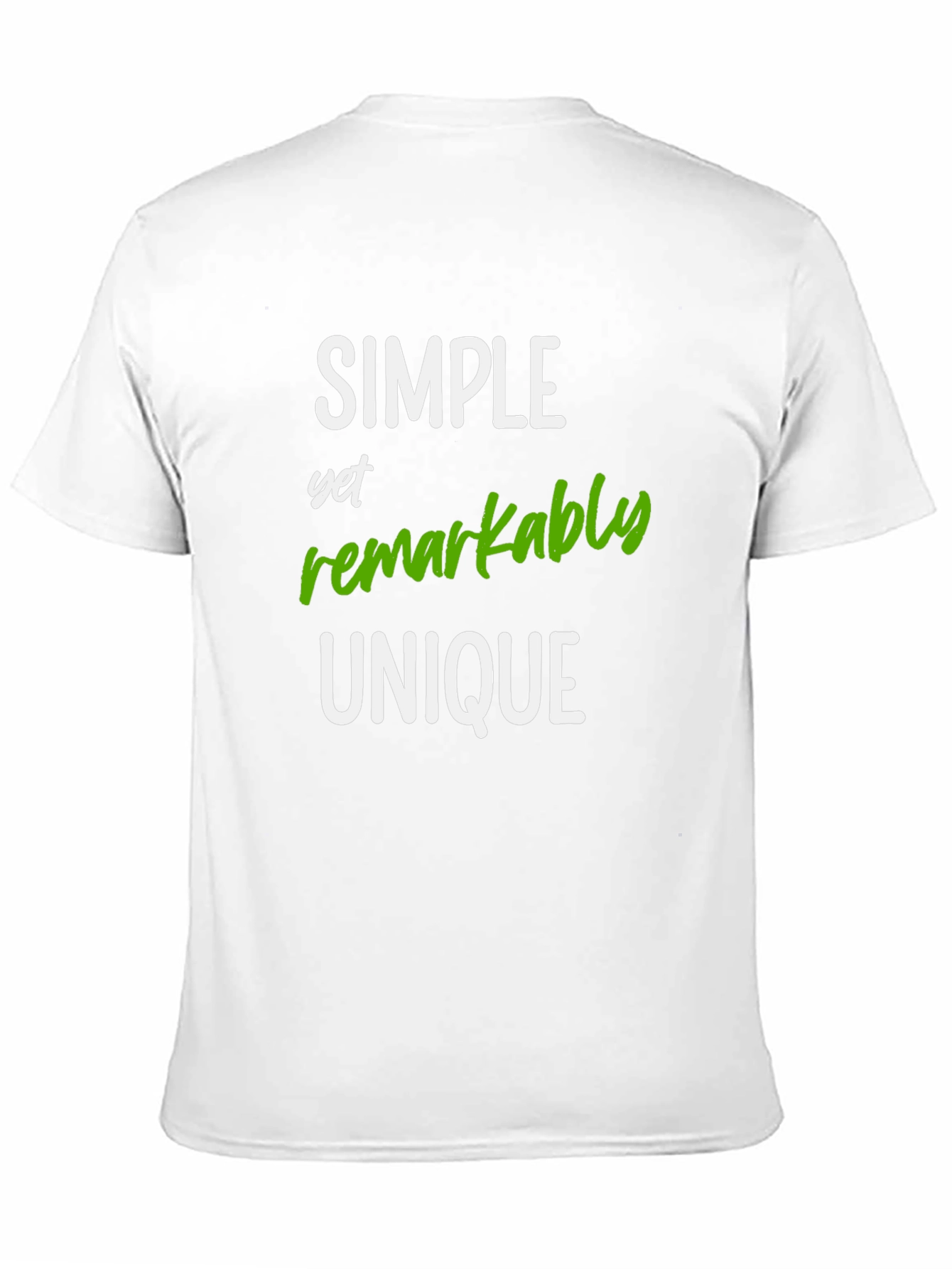 Simple Unique Graphic Tee - Soft Cotton Blend
