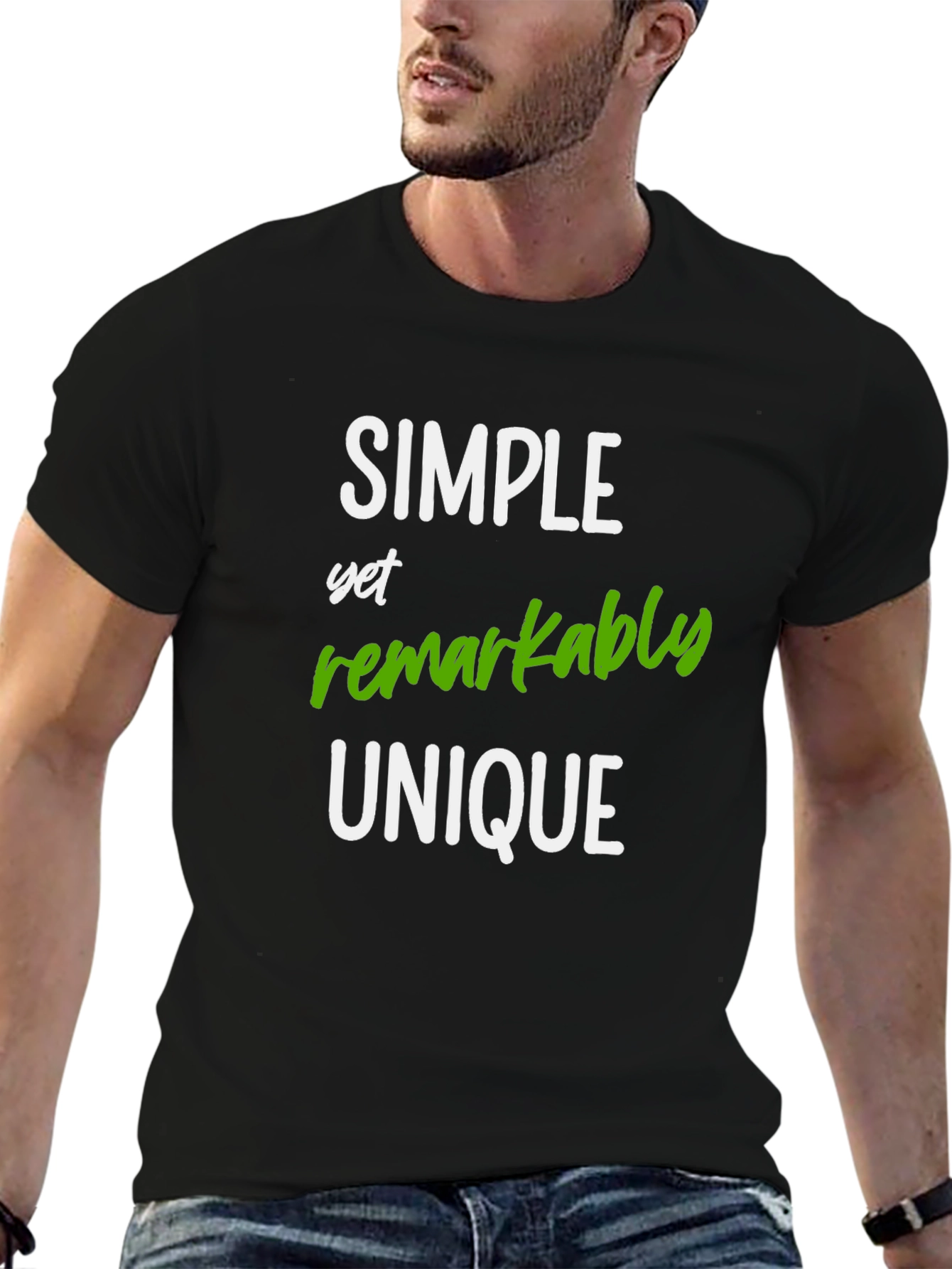 Simple Unique Graphic Tee - Soft Cotton Blend