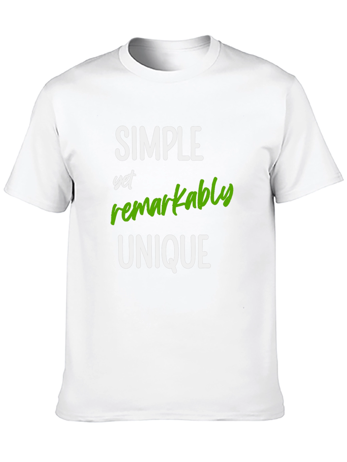 Simple Unique Graphic Tee - Soft Cotton Blend