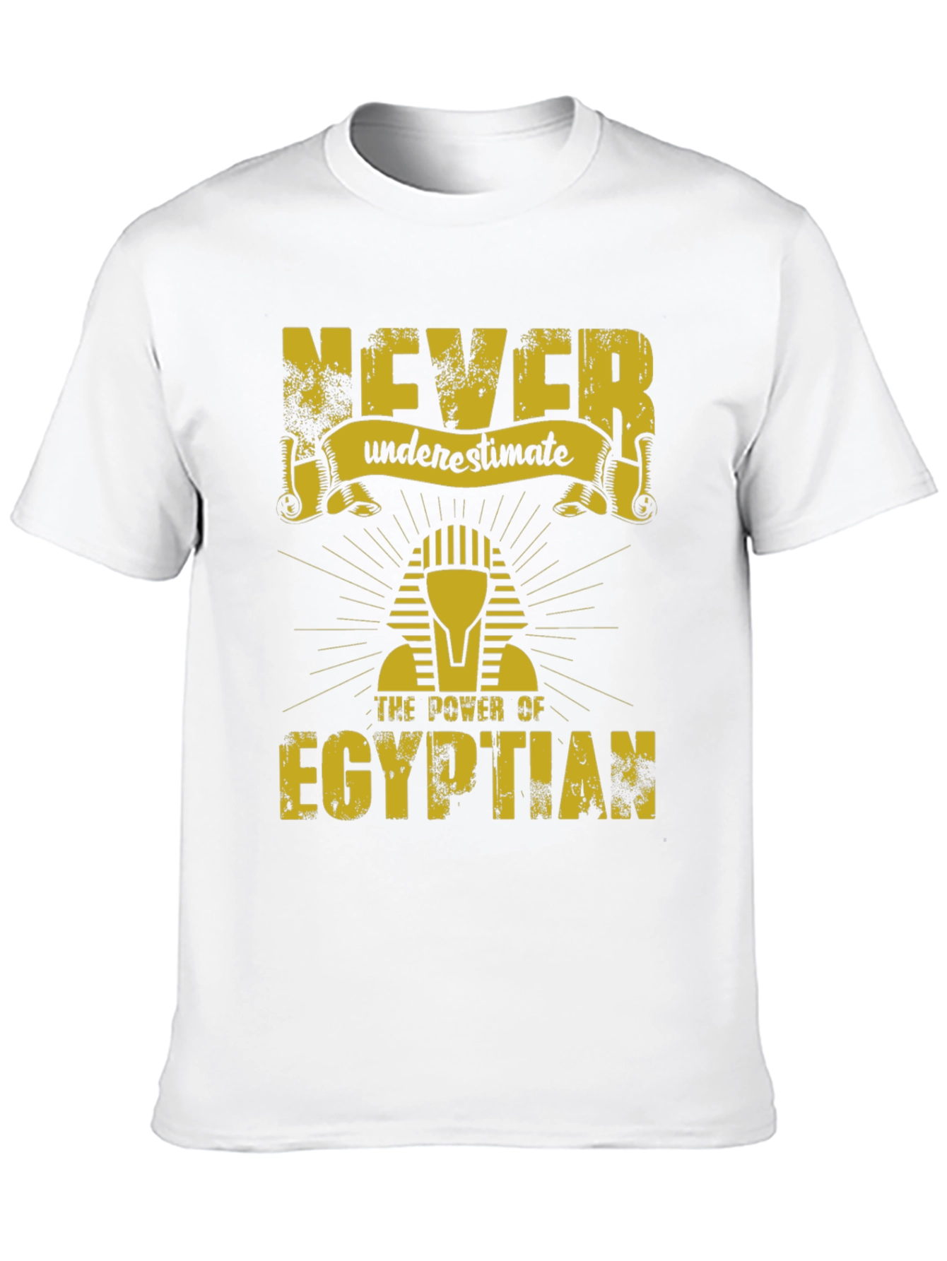 Never Underestimate Egyptian Black T-Shirt