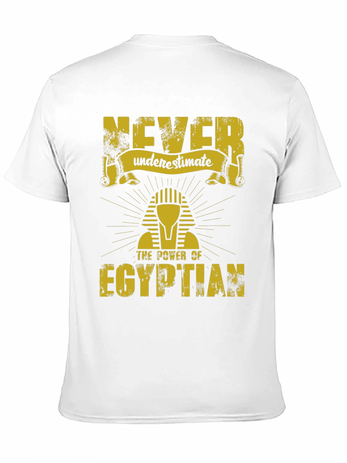 Never Underestimate Egyptian Black T-Shirt