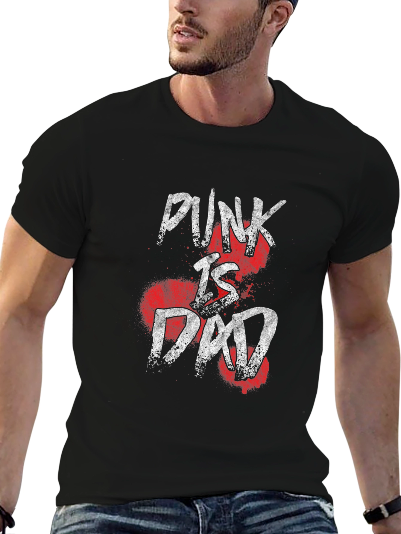Punk Is Dead T-Shirt - Graphic Print Tee
