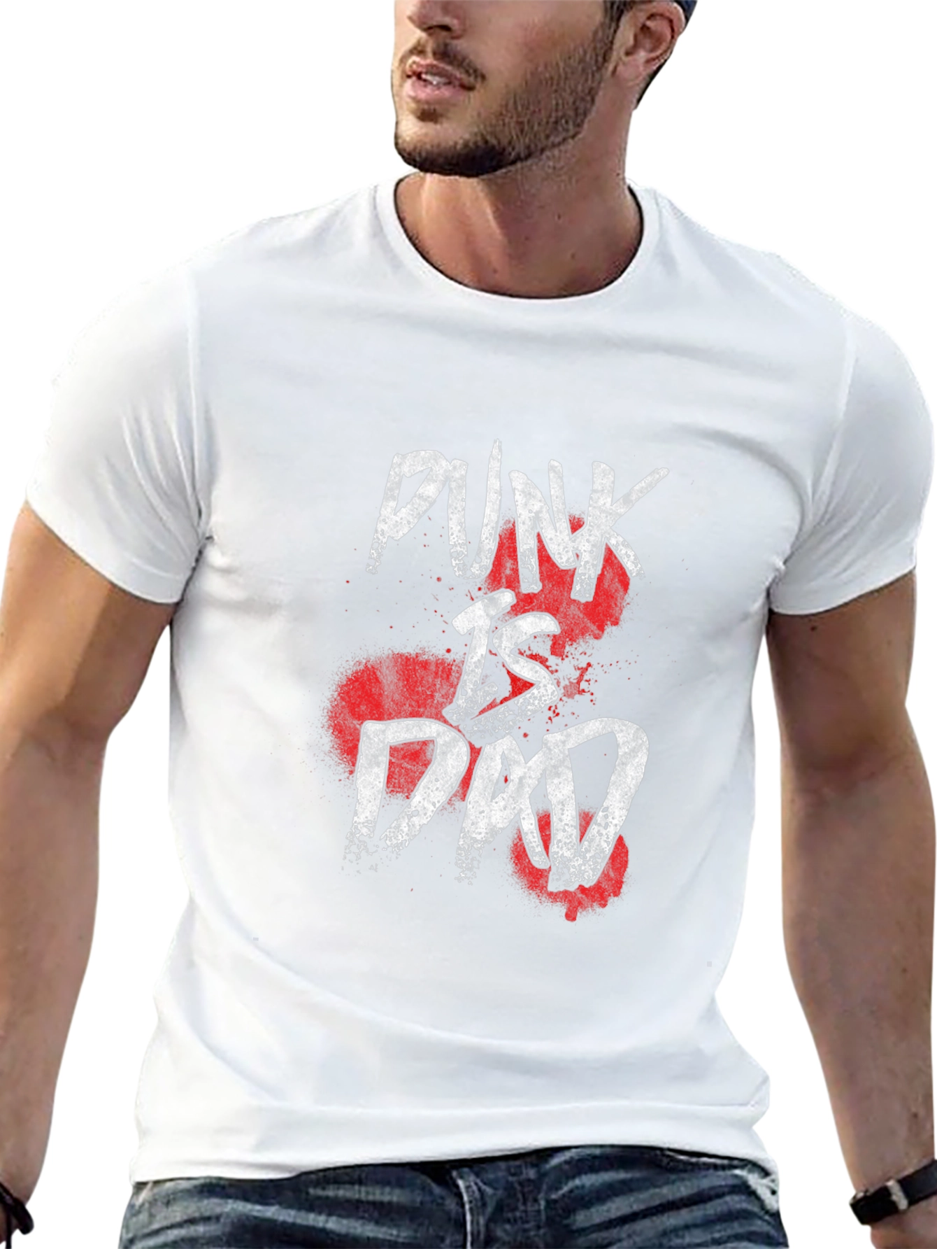 Punk Is Dead T-Shirt - Graphic Print Tee