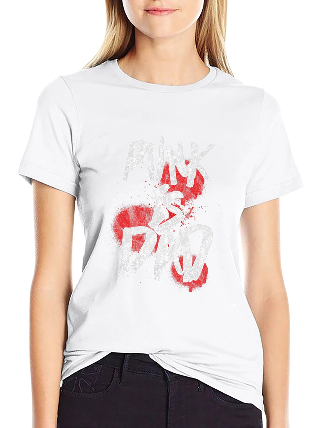 Punk Is Dead T-Shirt - Graphic Print Tee