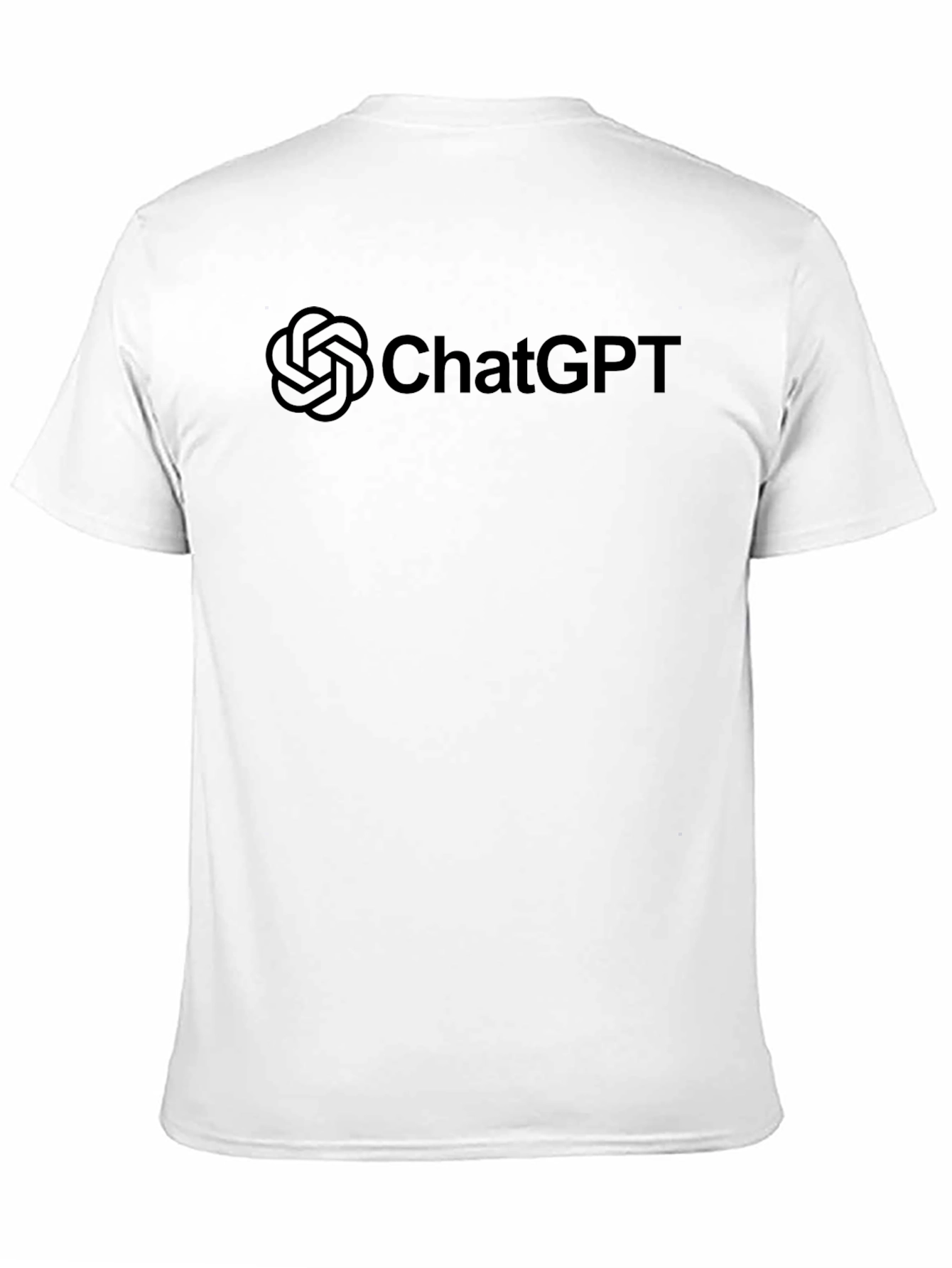 ChatGPT Logo Black T-Shirt - Trendy AI Tee