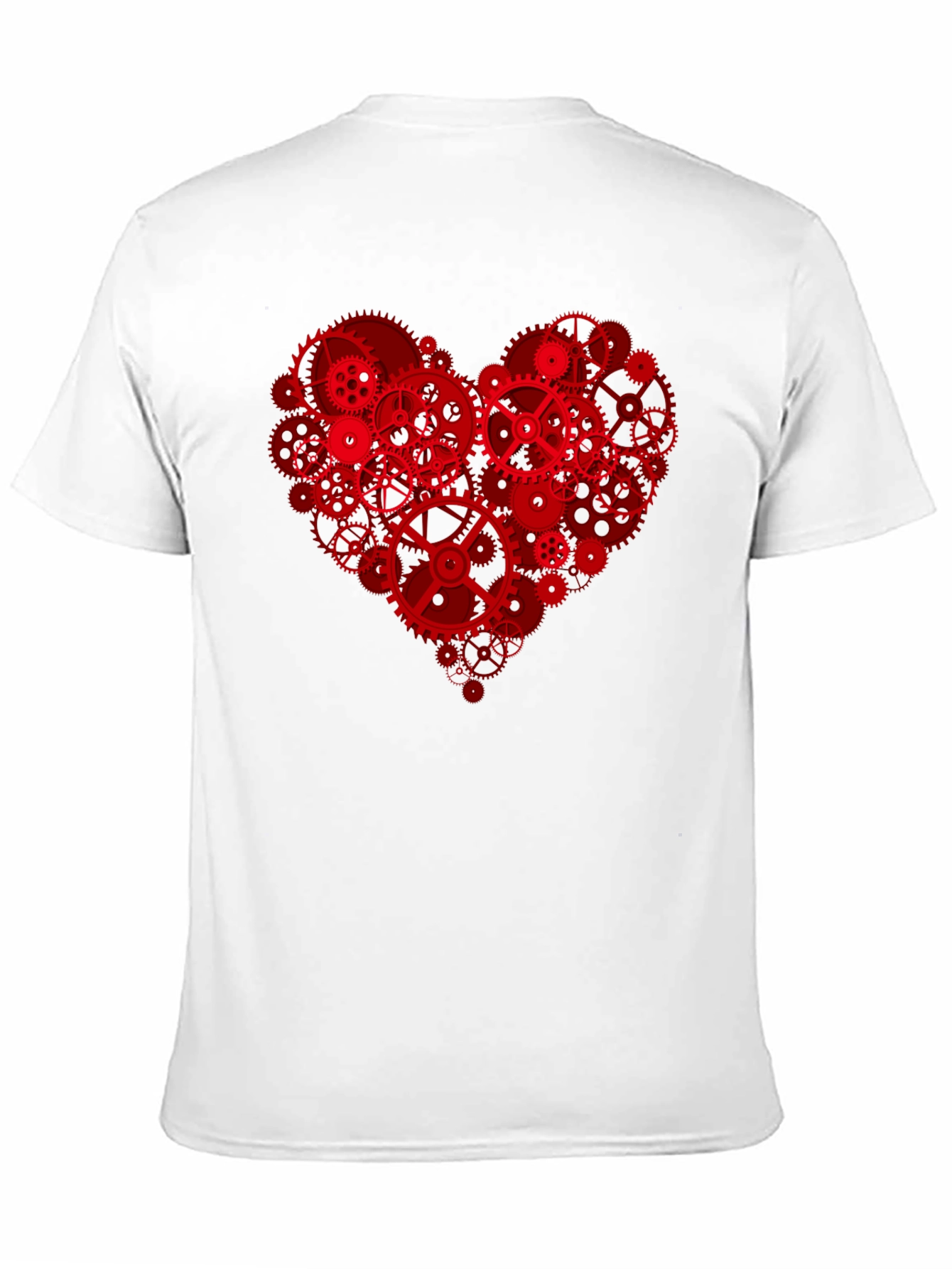 Steampunk Heart Gears T-Shirt - Unique Design