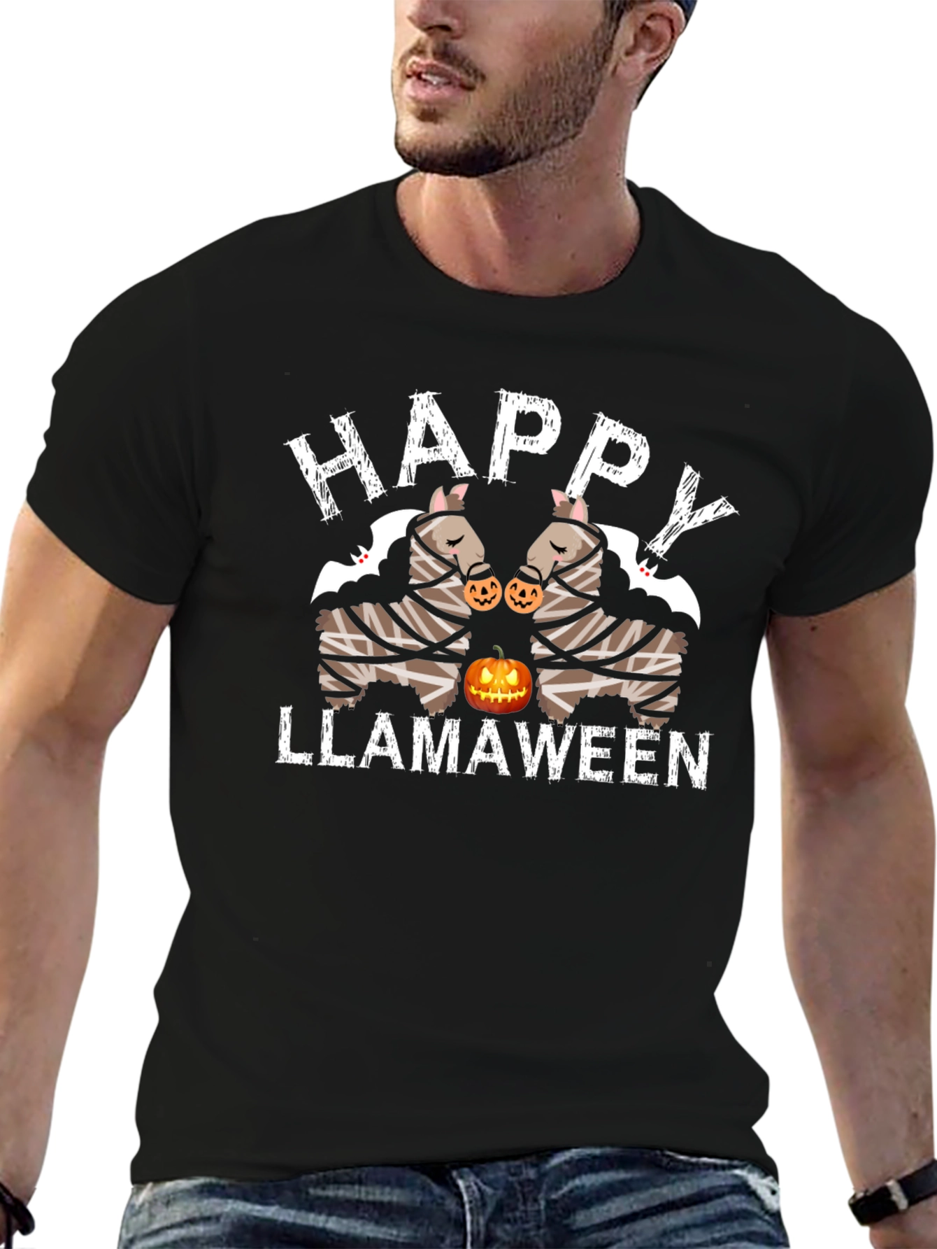 Happy Llamaween Halloween T-Shirt