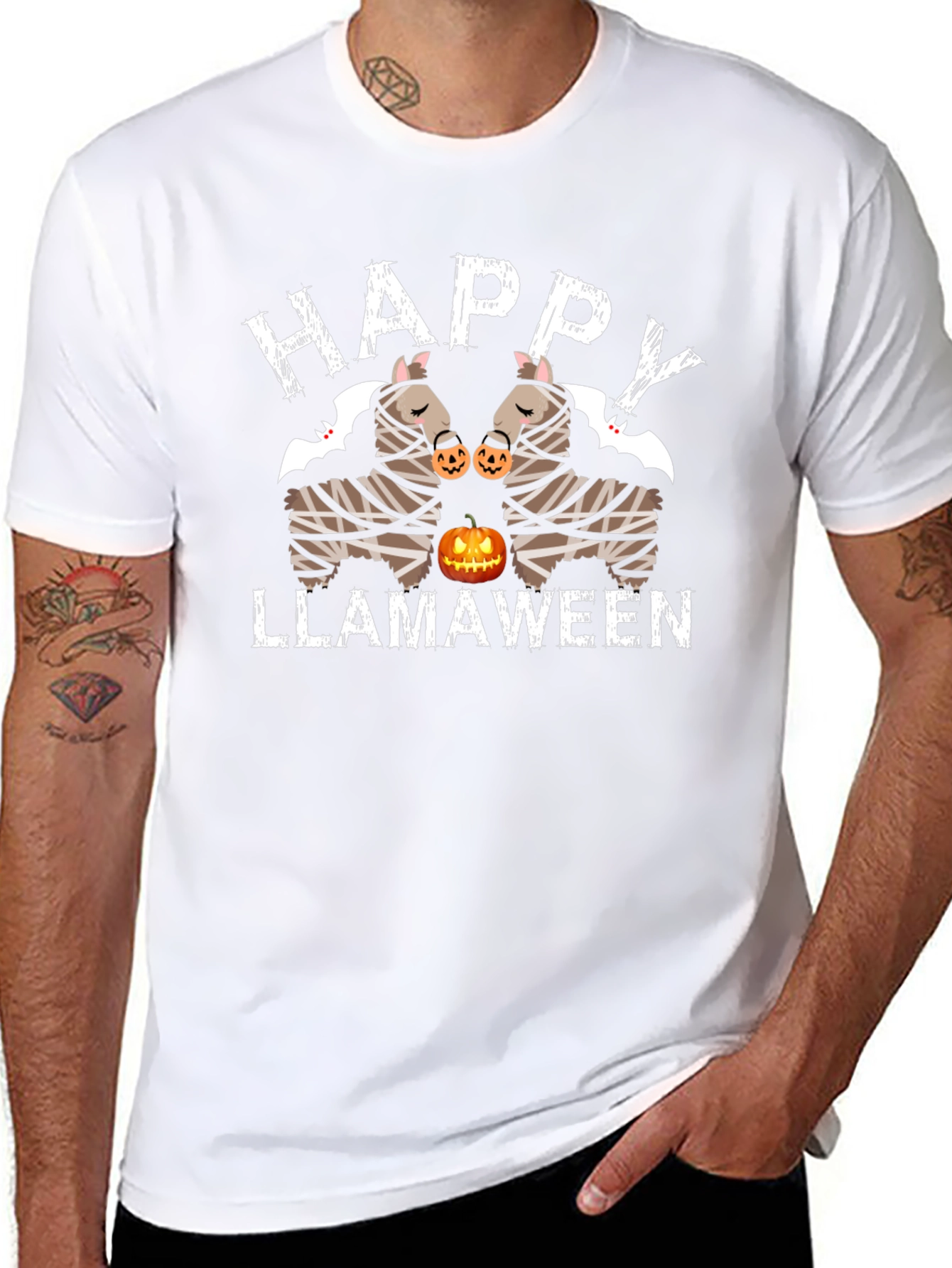 Happy Llamaween Halloween T-Shirt