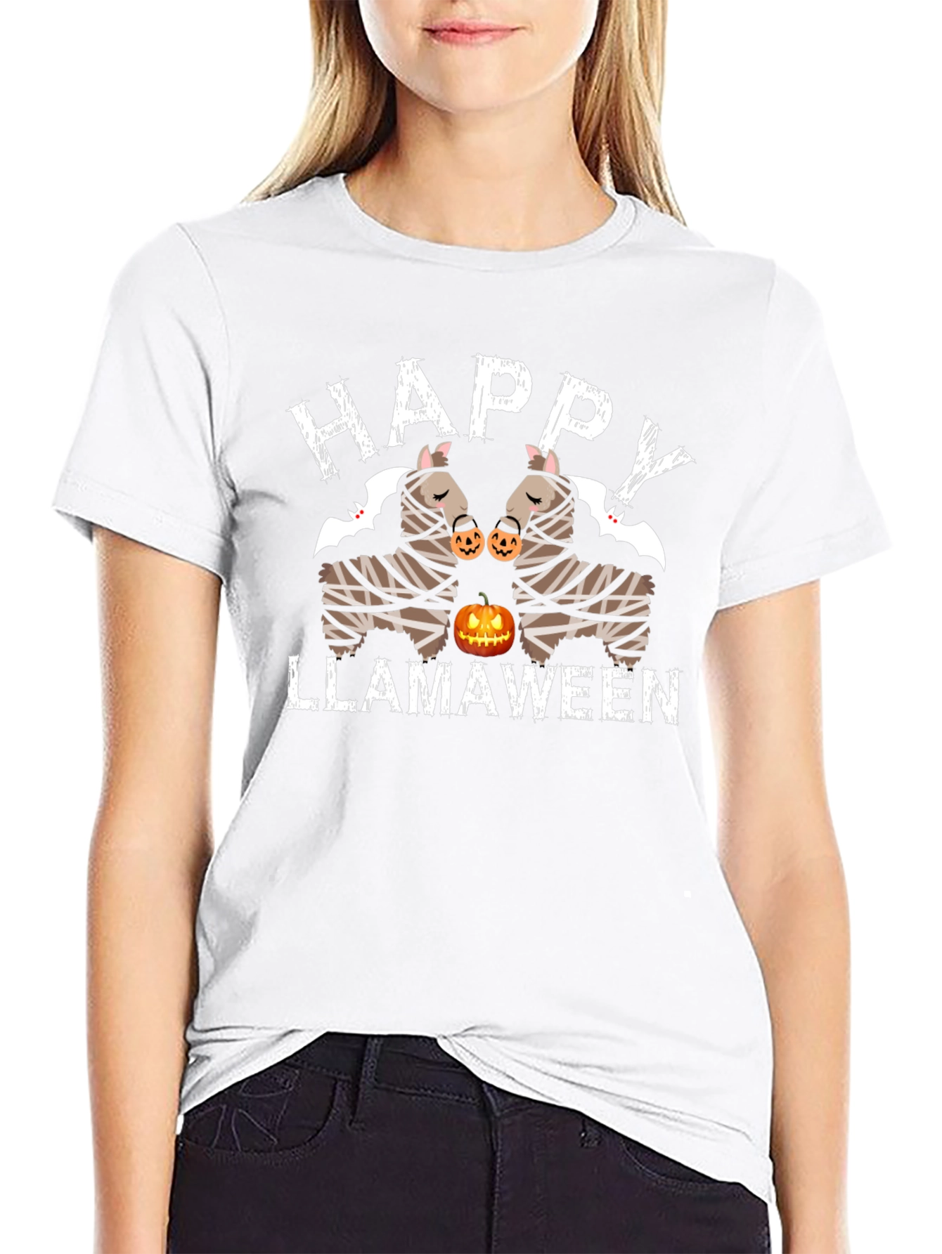 Happy Llamaween Halloween T-Shirt