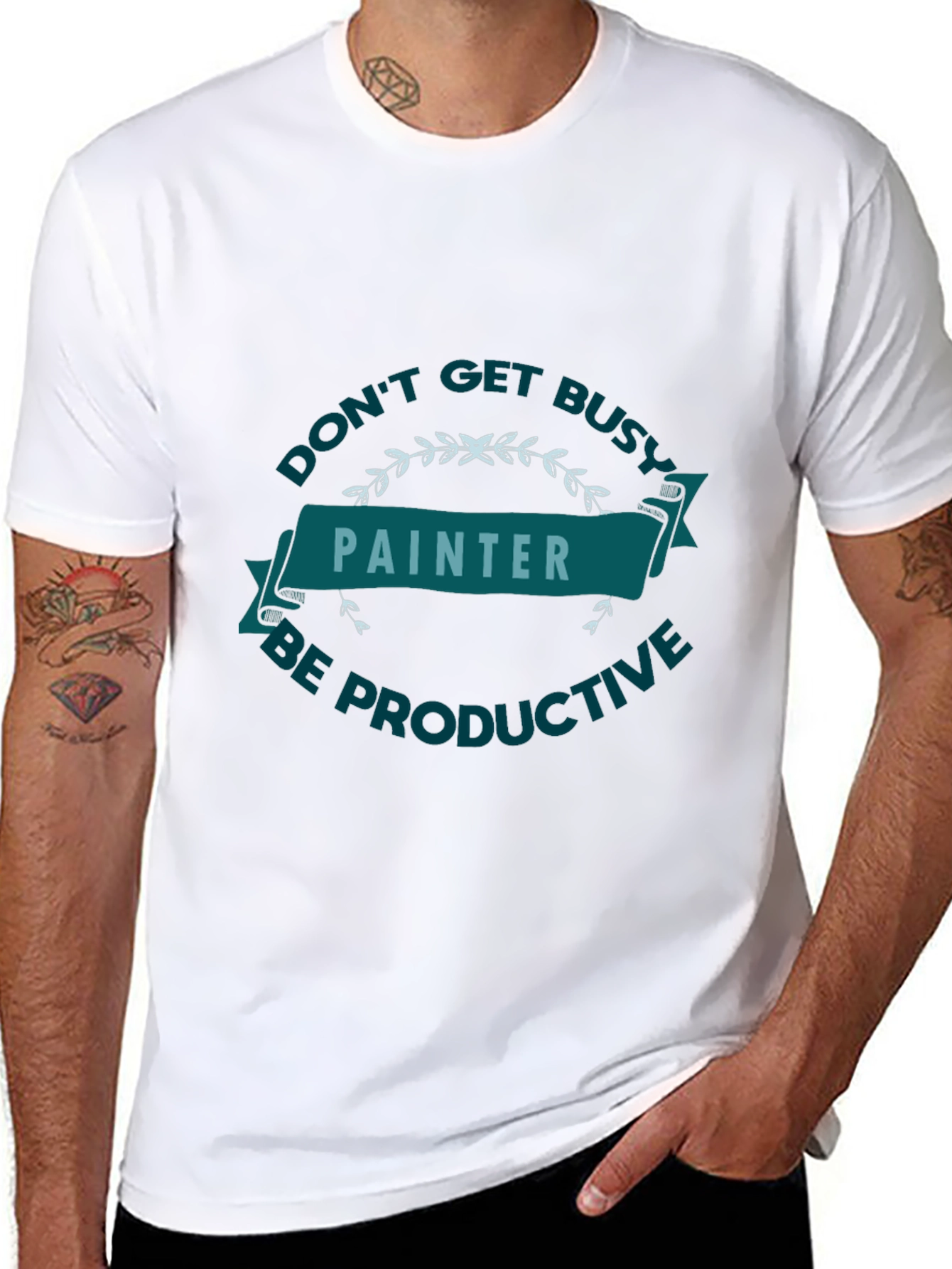 Painter Be Productive Graphic T-Shirt