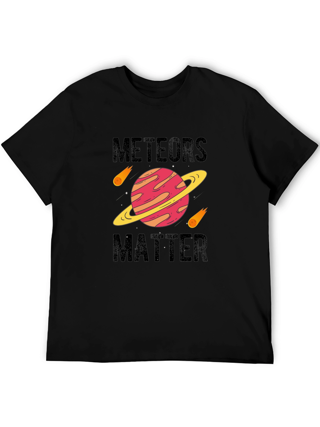 Meteors Matter Black Graphic Tee