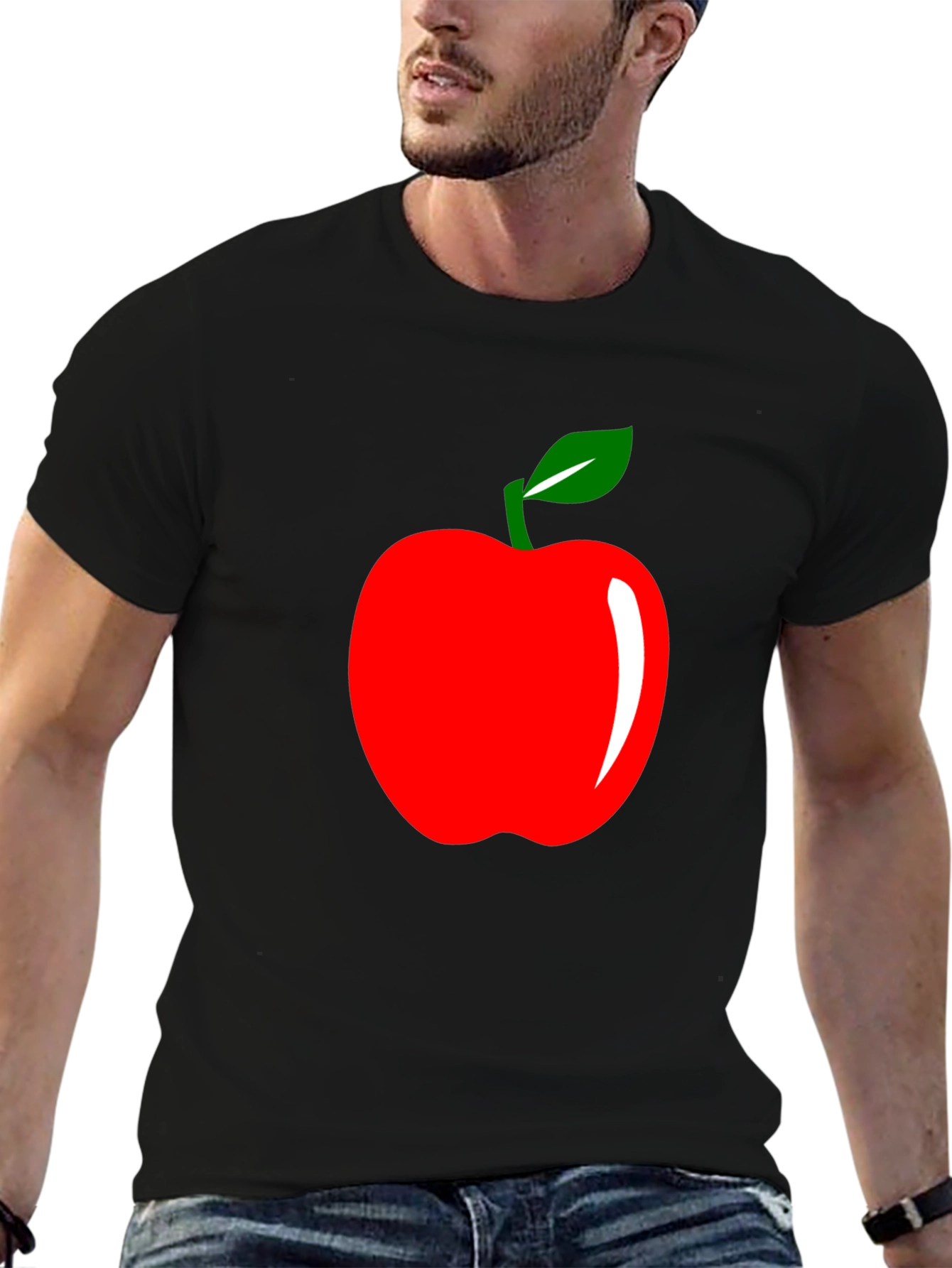 Apple Graphic T-Shirt - Stylish Casual Wear