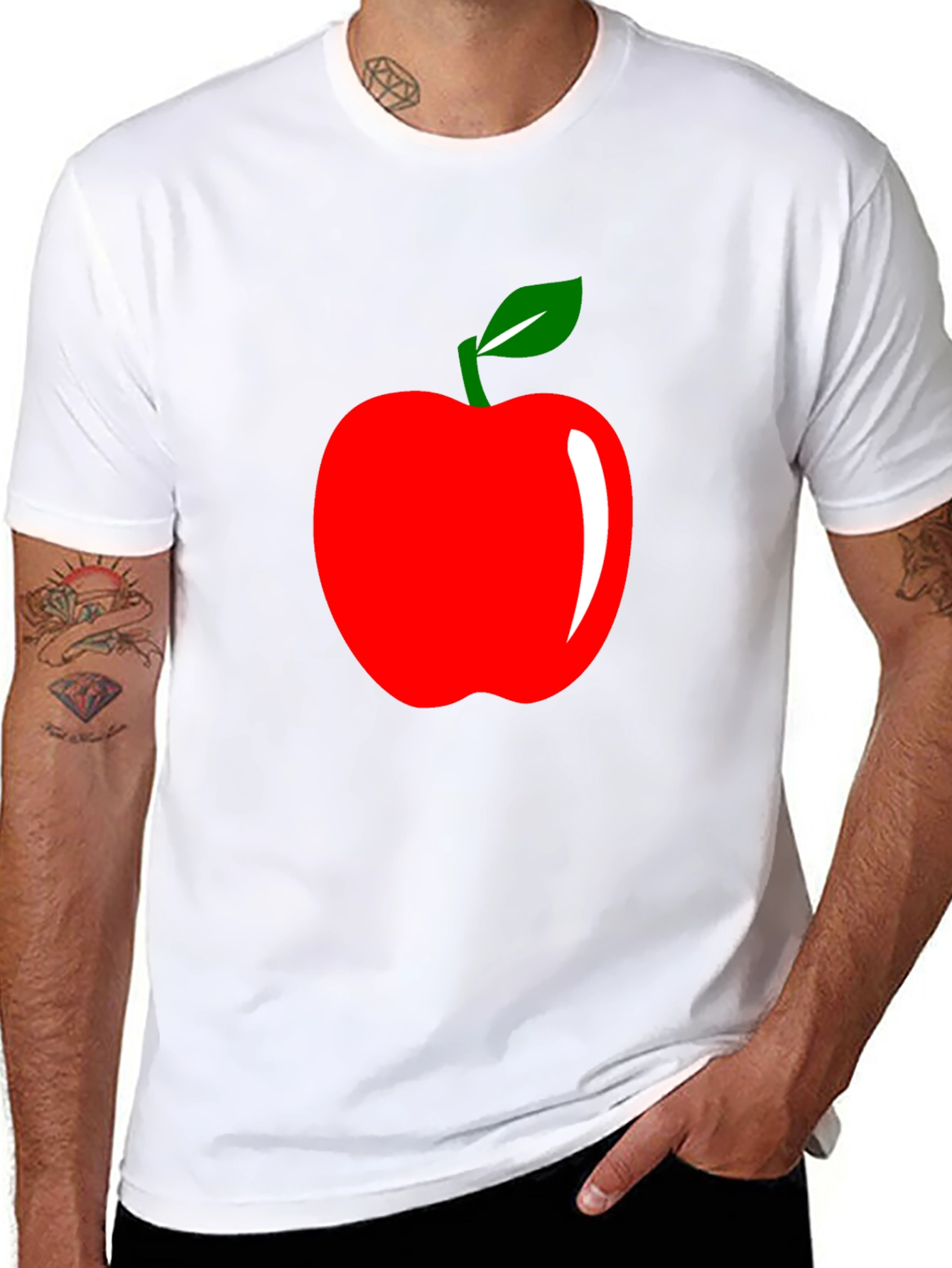 Apple Graphic T-Shirt - Stylish Casual Wear