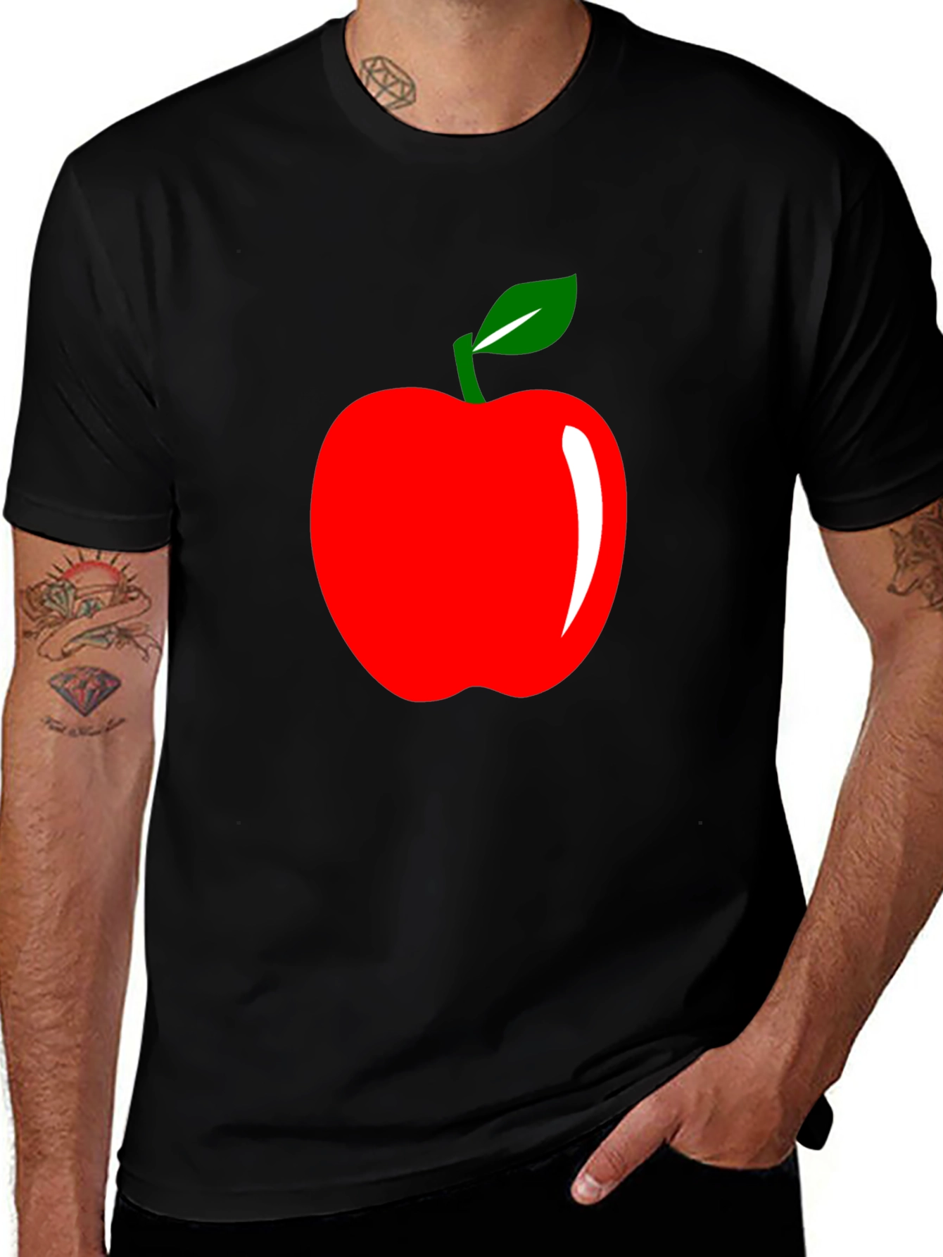 Apple Graphic T-Shirt - Stylish Casual Wear