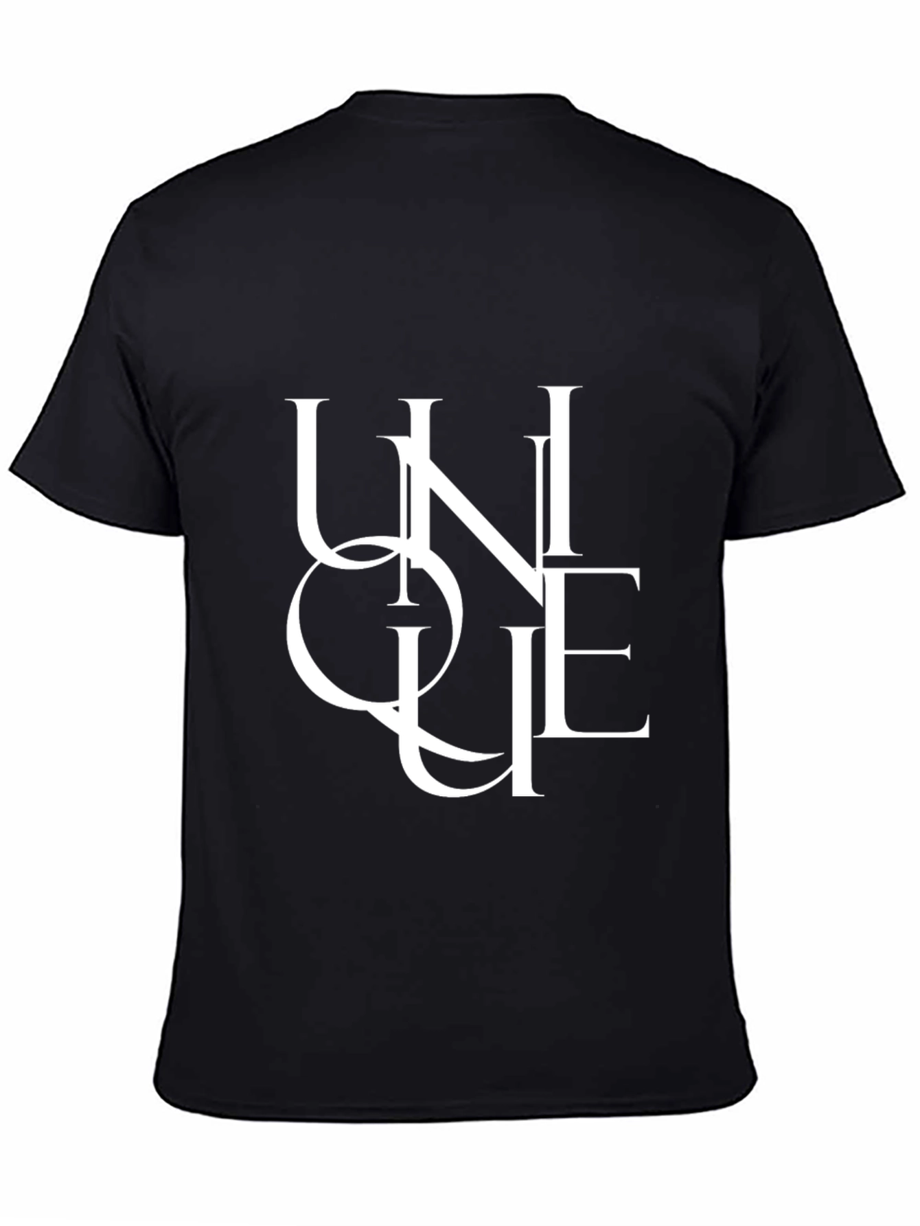 Unique Graphic Tee - Mens Black T-Shirt