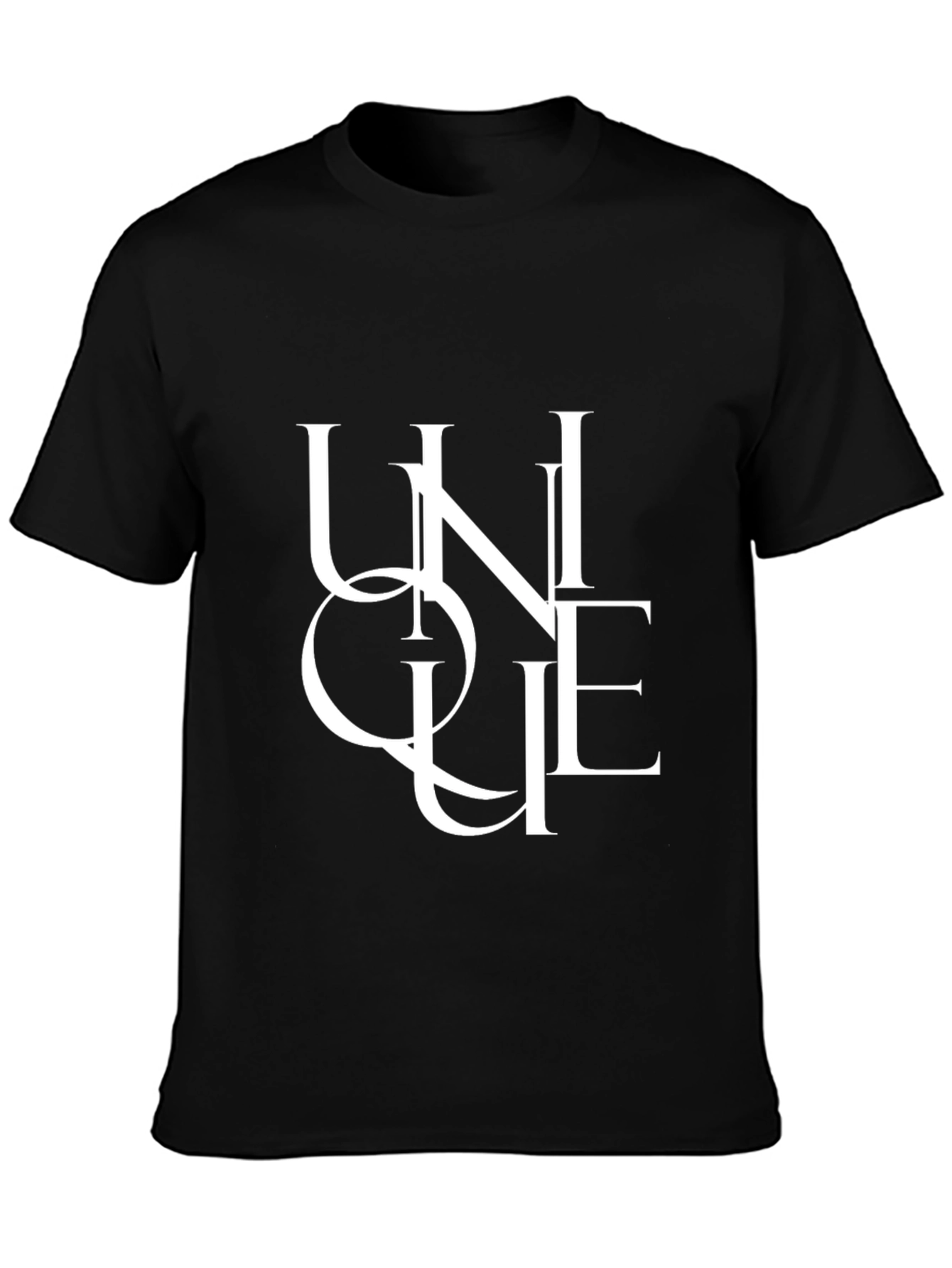 Unique Graphic Tee - Mens Black T-Shirt