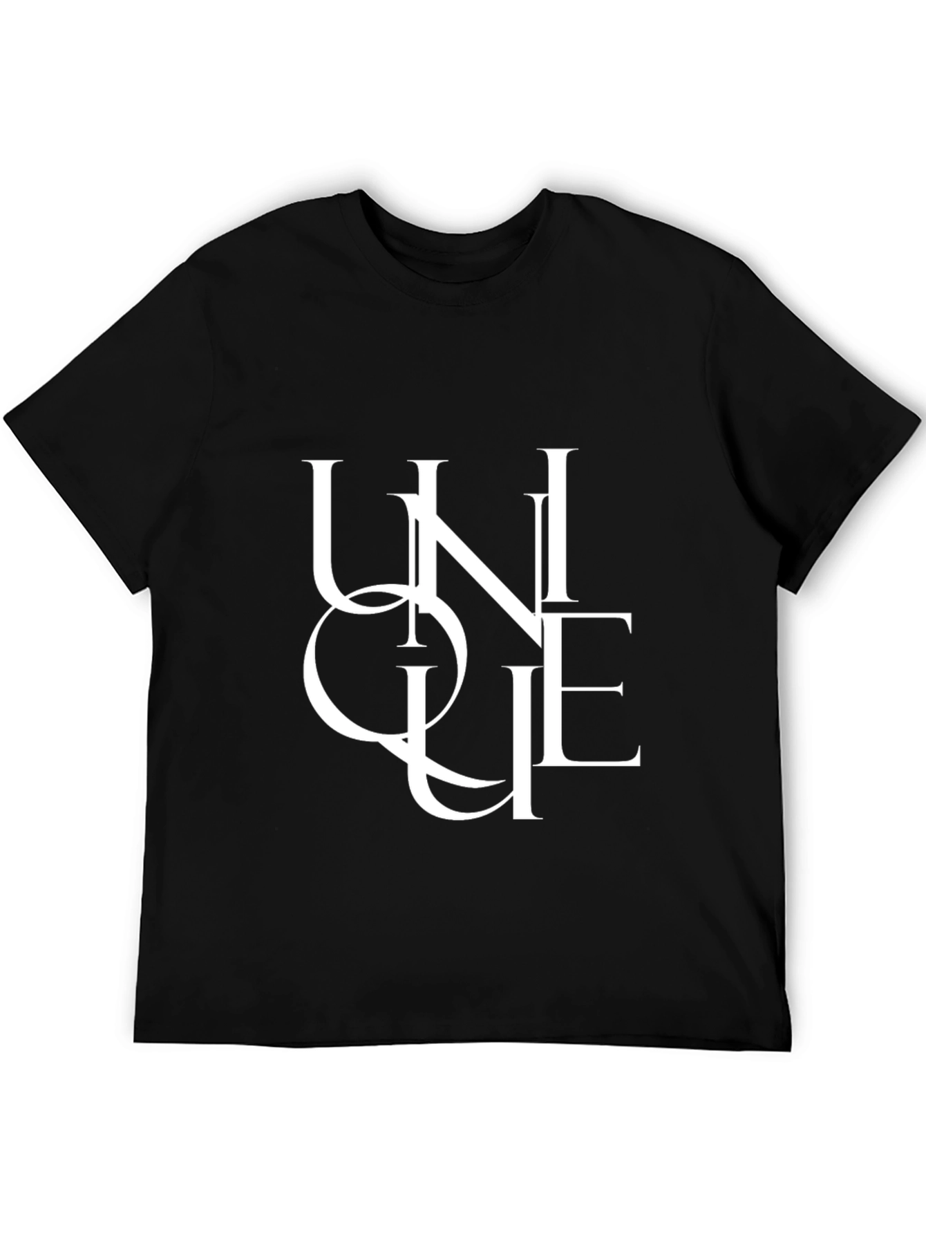 Unique Graphic Tee - Mens Black T-Shirt