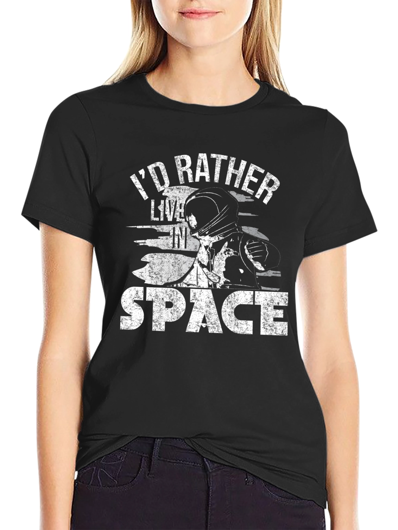 Id Rather Live in Space Graphic Tee
