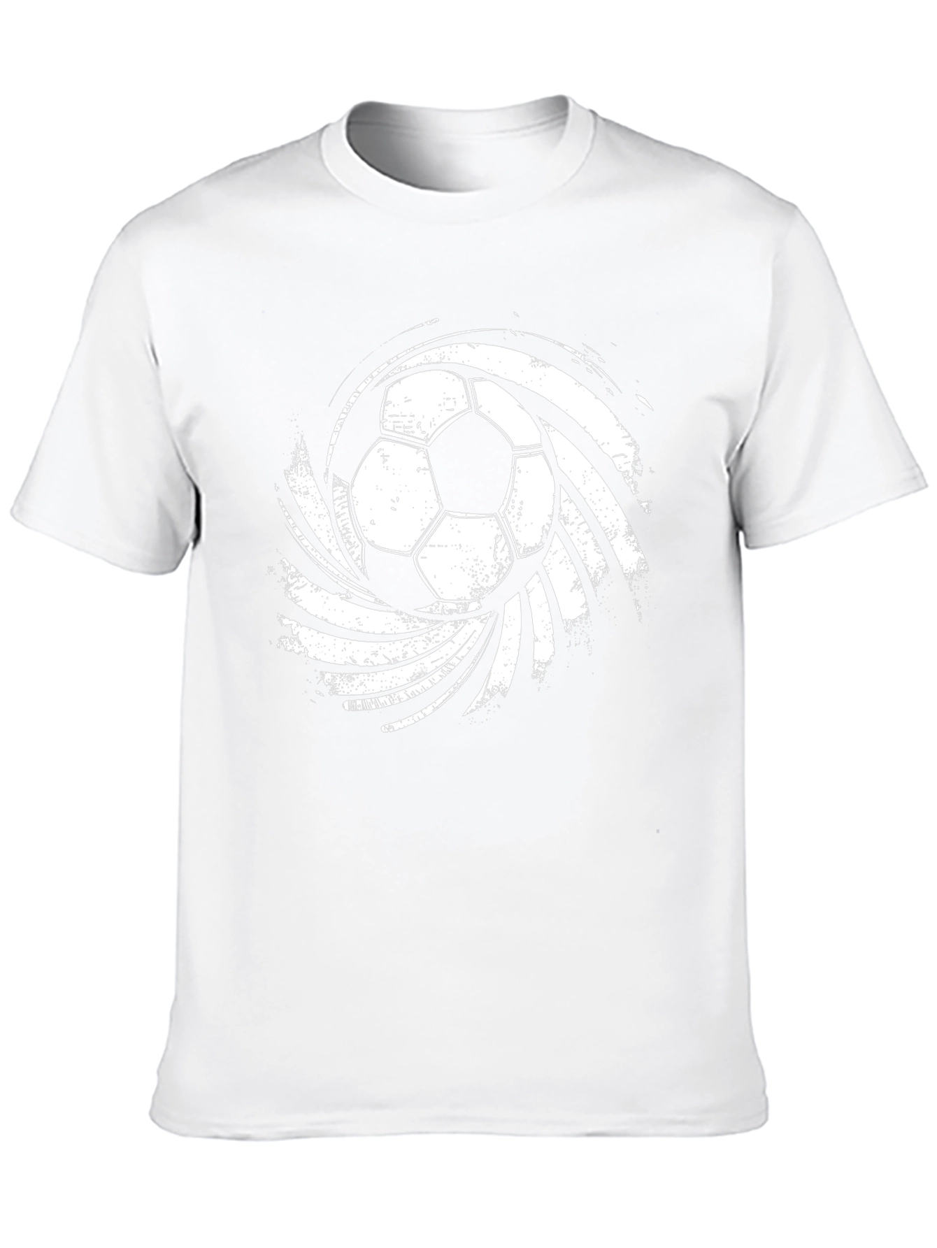 Distressed Soccer Ball Graphic T-Shirt