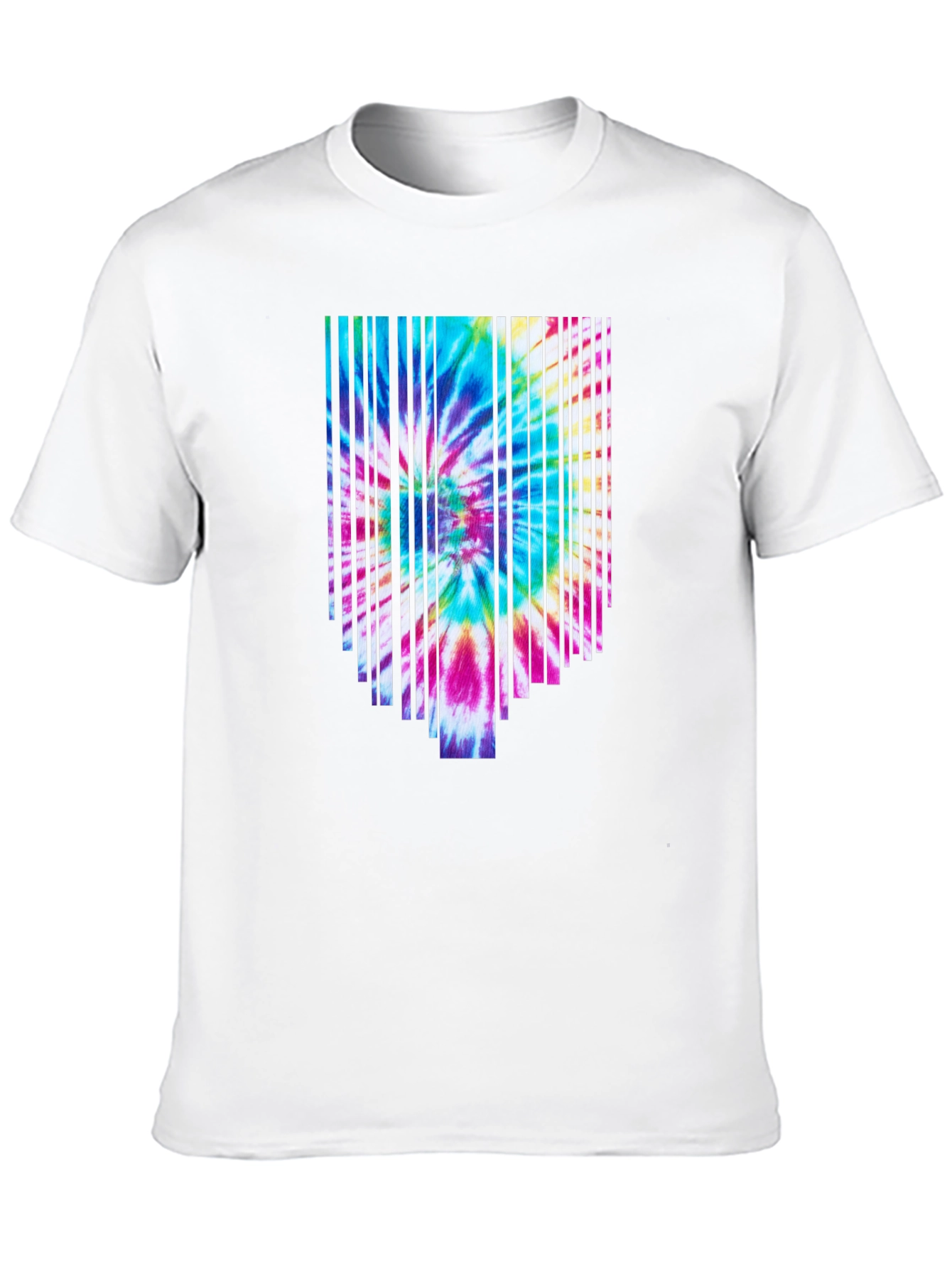 Retro Tie-Dye Graphic Tee - Black