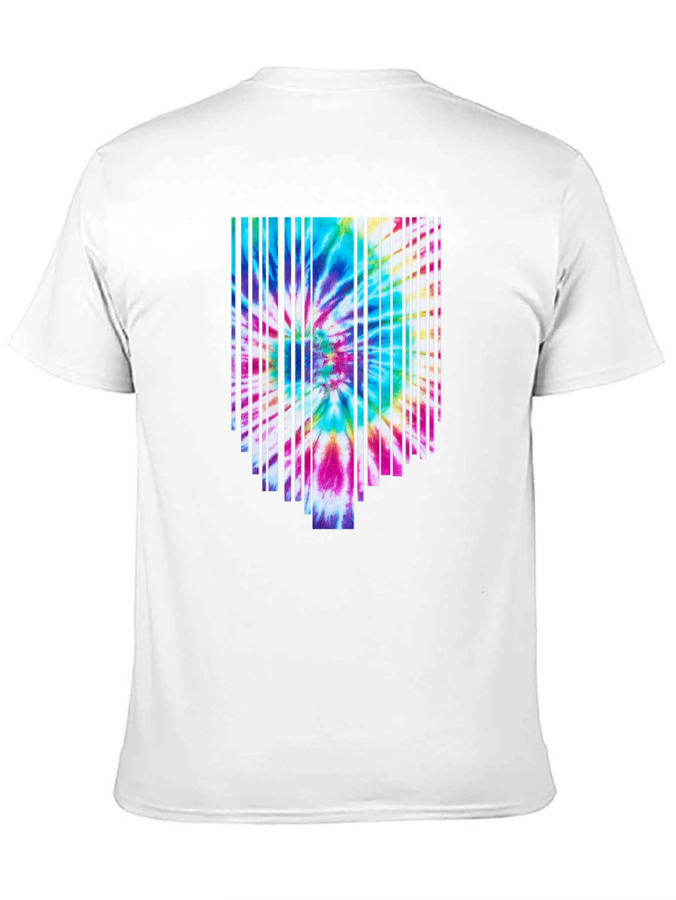Retro Tie-Dye Graphic Tee - Black
