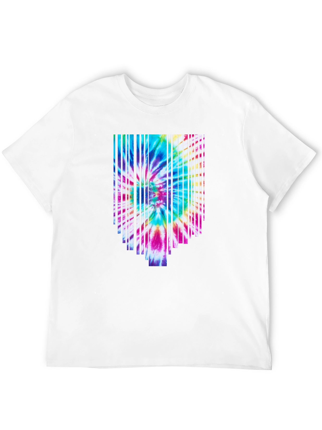 Retro Tie-Dye Graphic Tee - Black