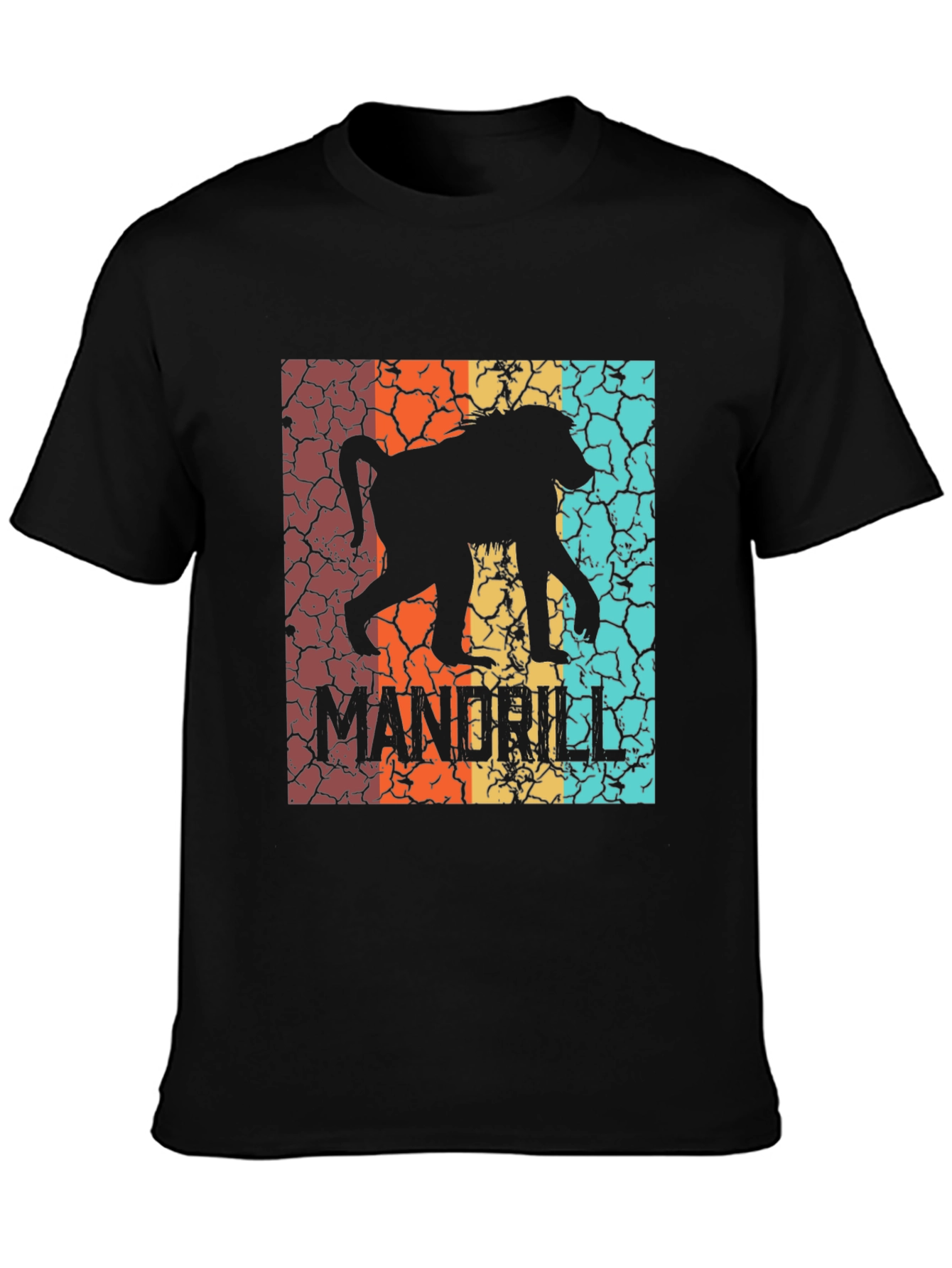 Retro Mandrill Silhouette Graphic T-Shirt