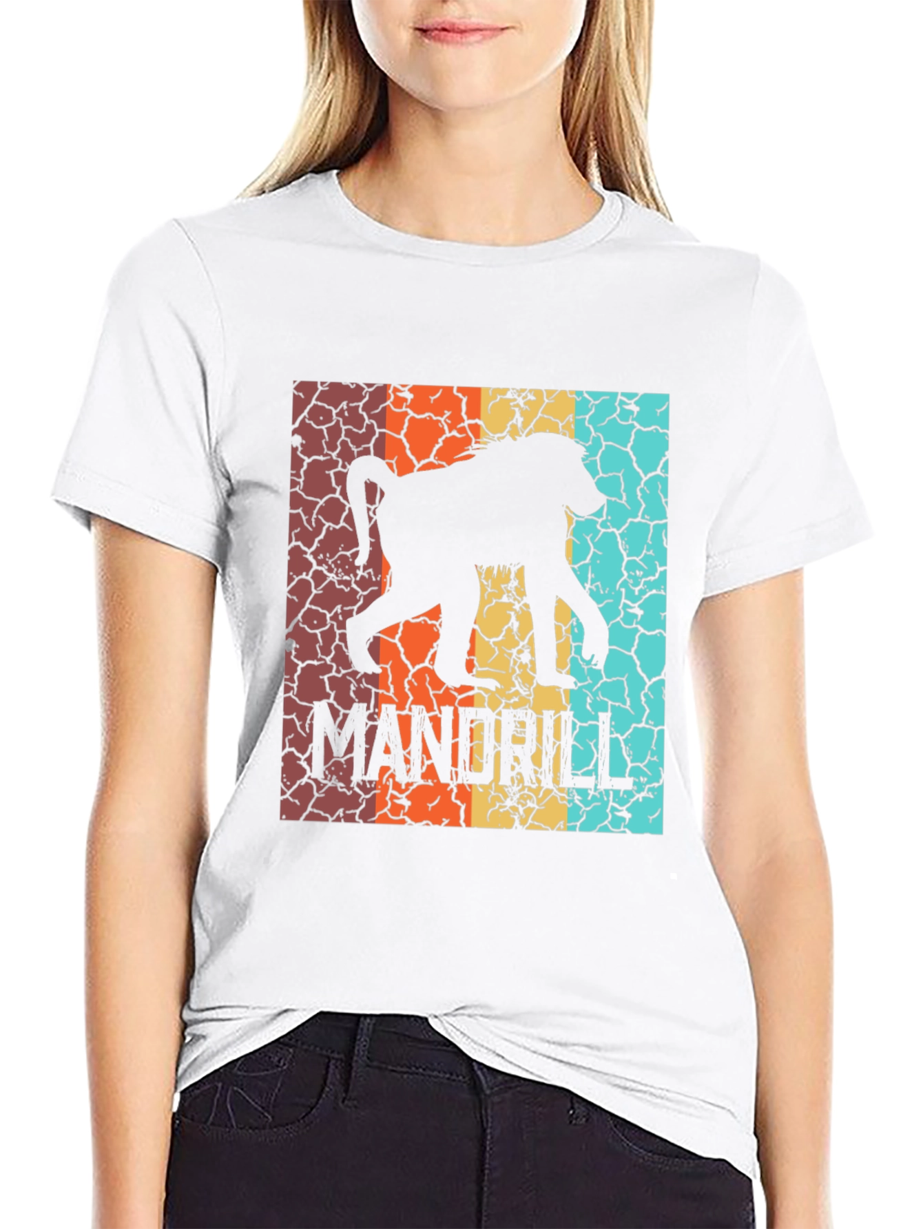 Retro Mandrill Silhouette Graphic T-Shirt