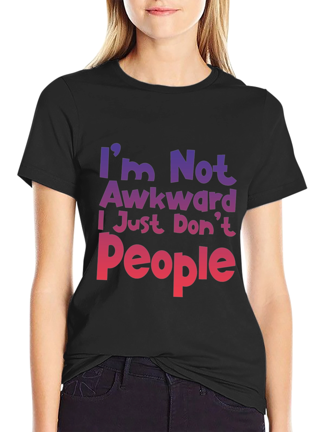 Awkward? Graphic Tee - Introvert Humor T-Shirt