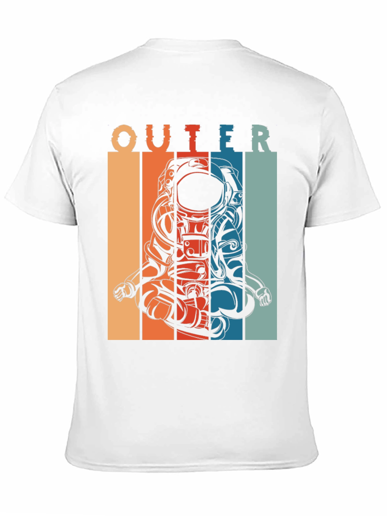 Outer Space Astronaut Meditation Graphic T-Shirt