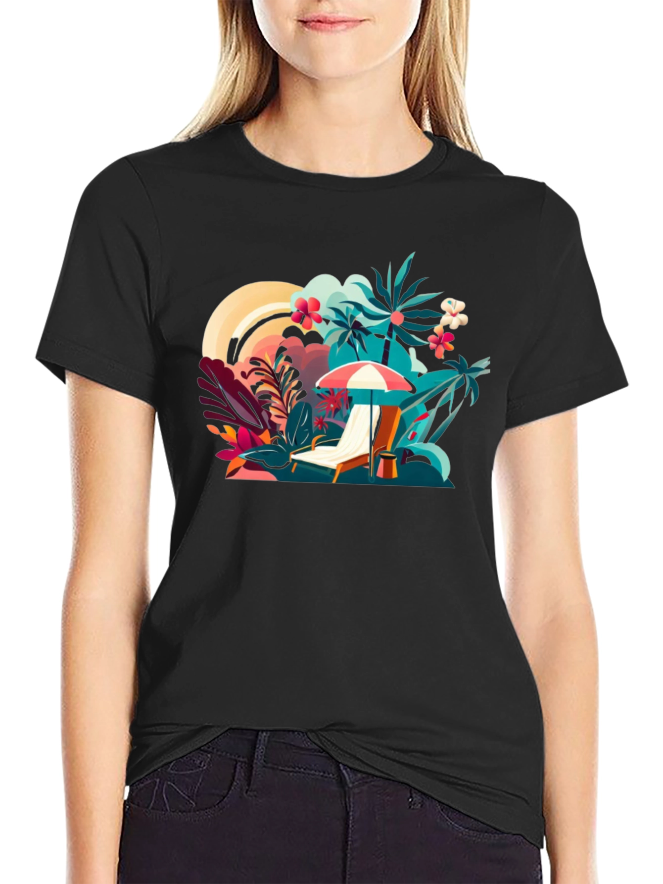 Tropical Beach T-Shirt - Vacation Vibes
