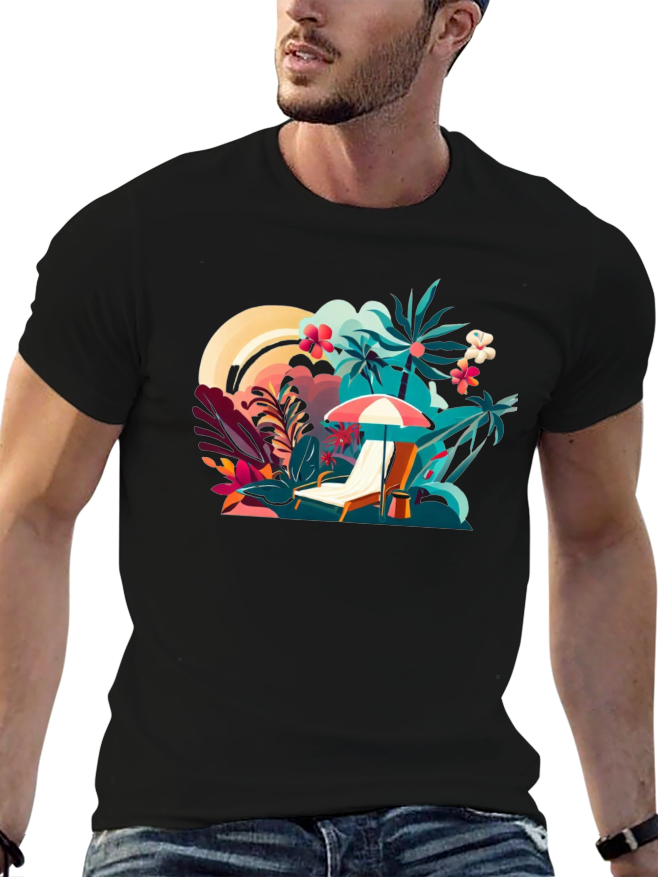 Tropical Beach T-Shirt - Vacation Vibes