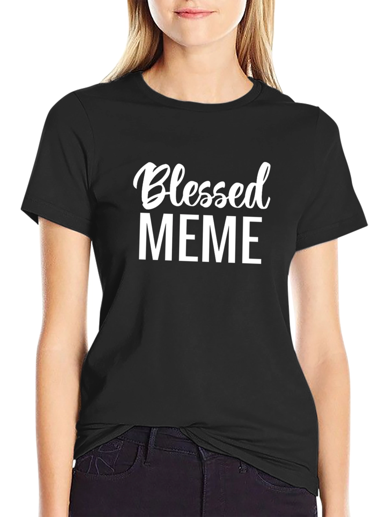 Blessed Meme Graphic T-Shirt