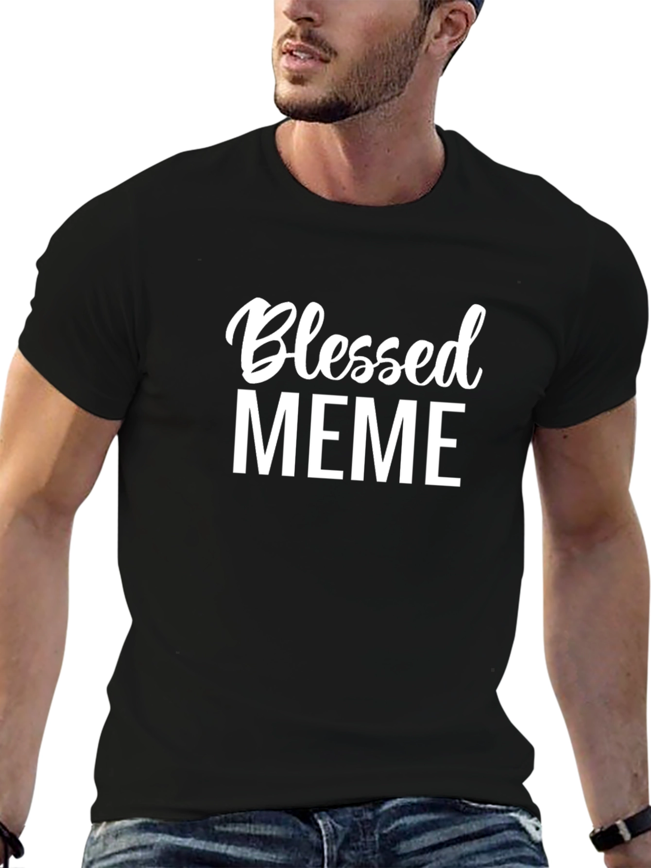 Blessed Meme Graphic T-Shirt