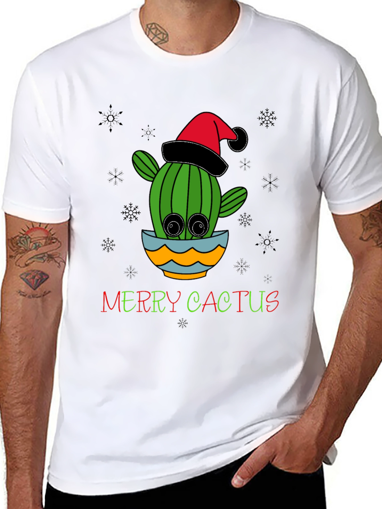 Merry Cactus Christmas T-Shirt