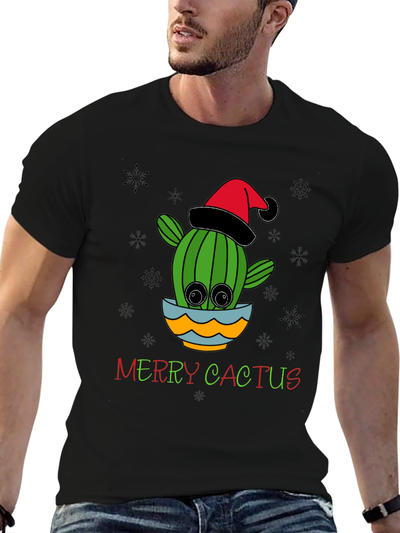 Merry Cactus Christmas T-Shirt