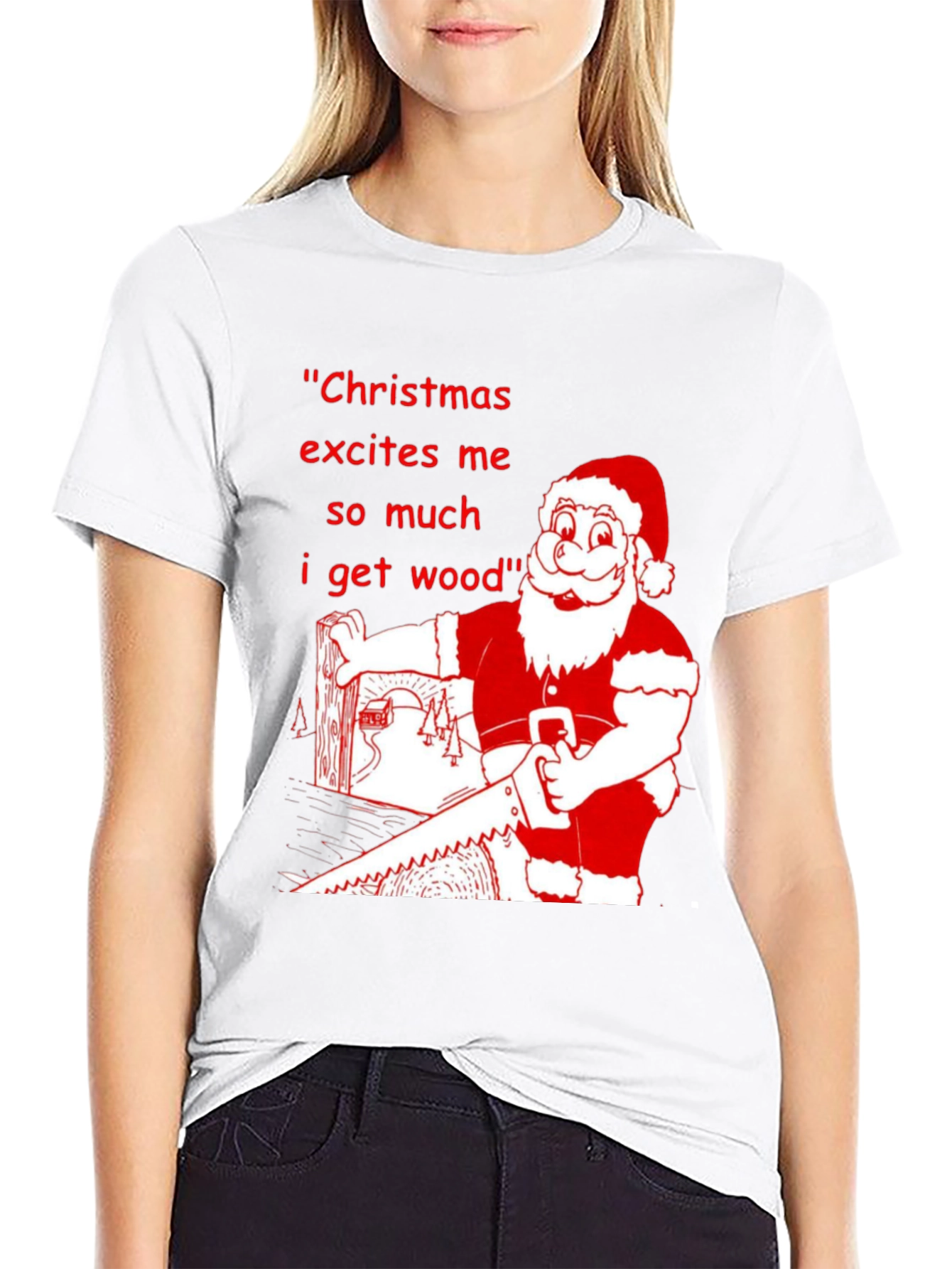 Christmas Excites Me T-Shirt Holiday Humor Tee