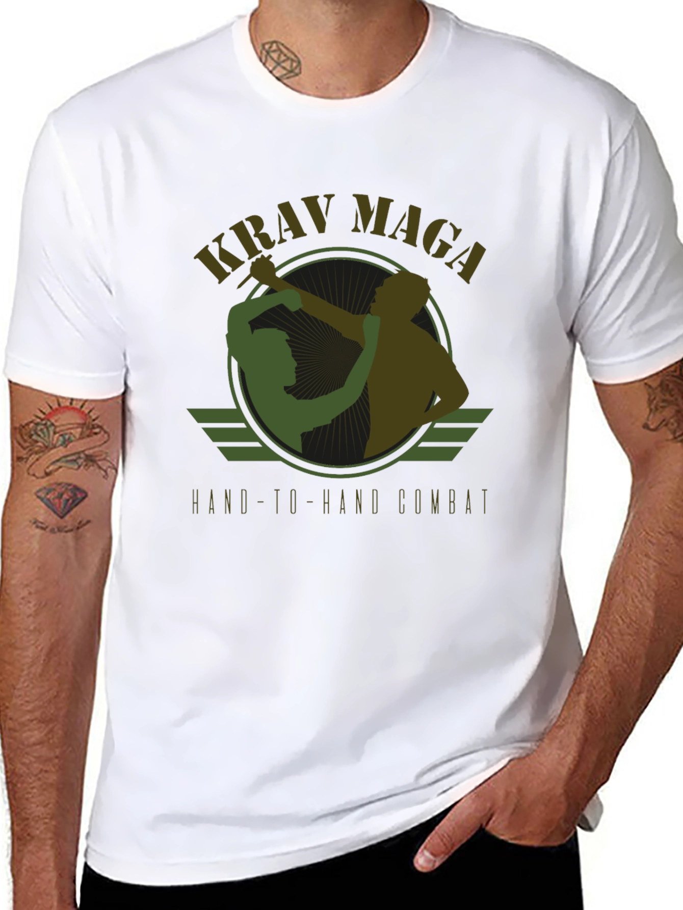 Krav Maga Hand-to-Hand Combat Graphic T-Shirt