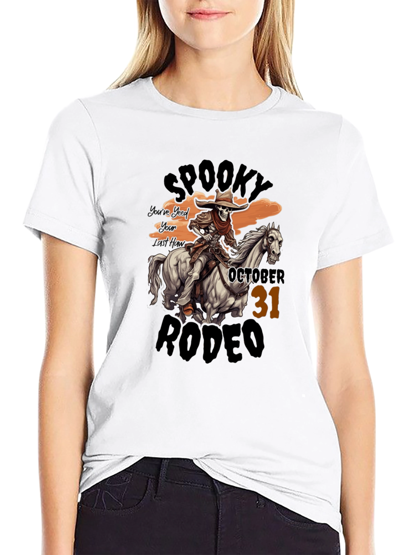 Spooky Rodeo Halloween T-Shirt
