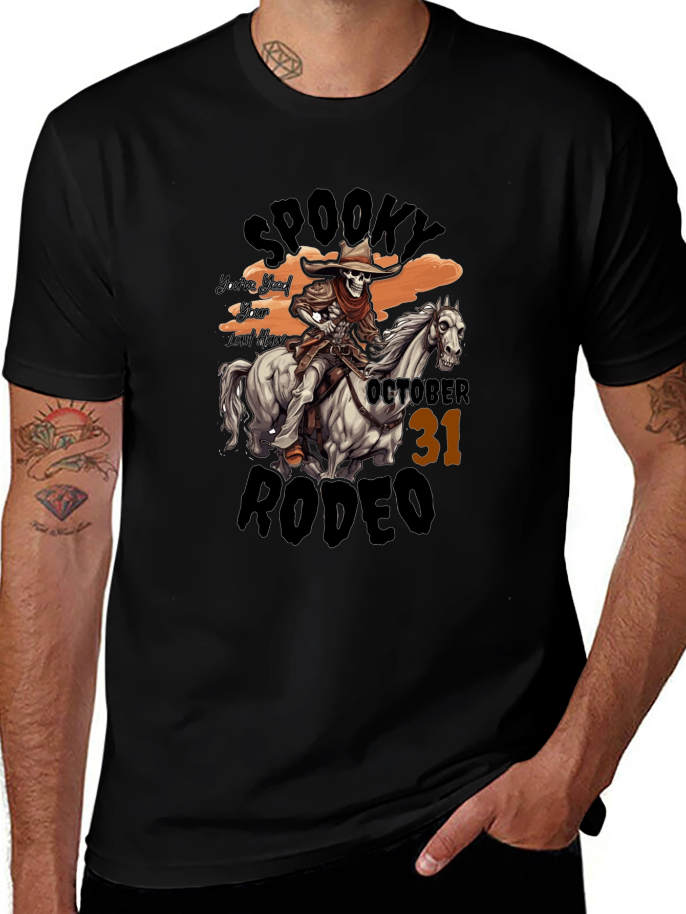 Spooky Rodeo Halloween T-Shirt