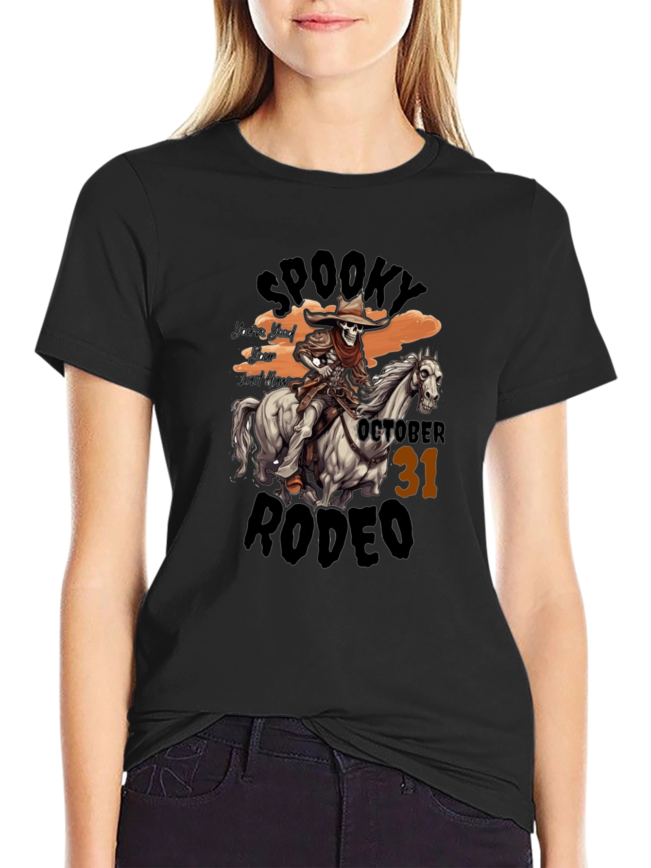 Spooky Rodeo Halloween T-Shirt