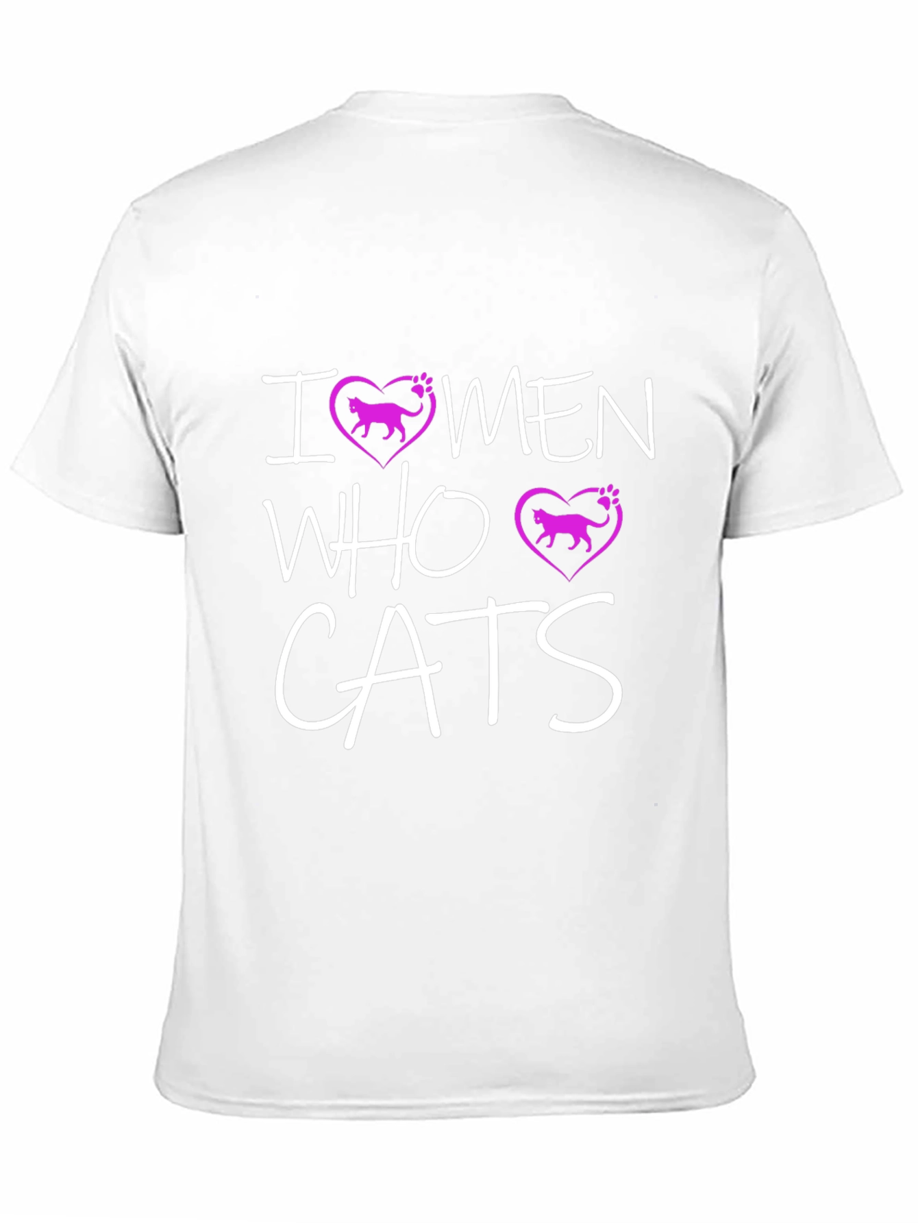 I Love Men Who Love Cats Graphic T-Shirt
