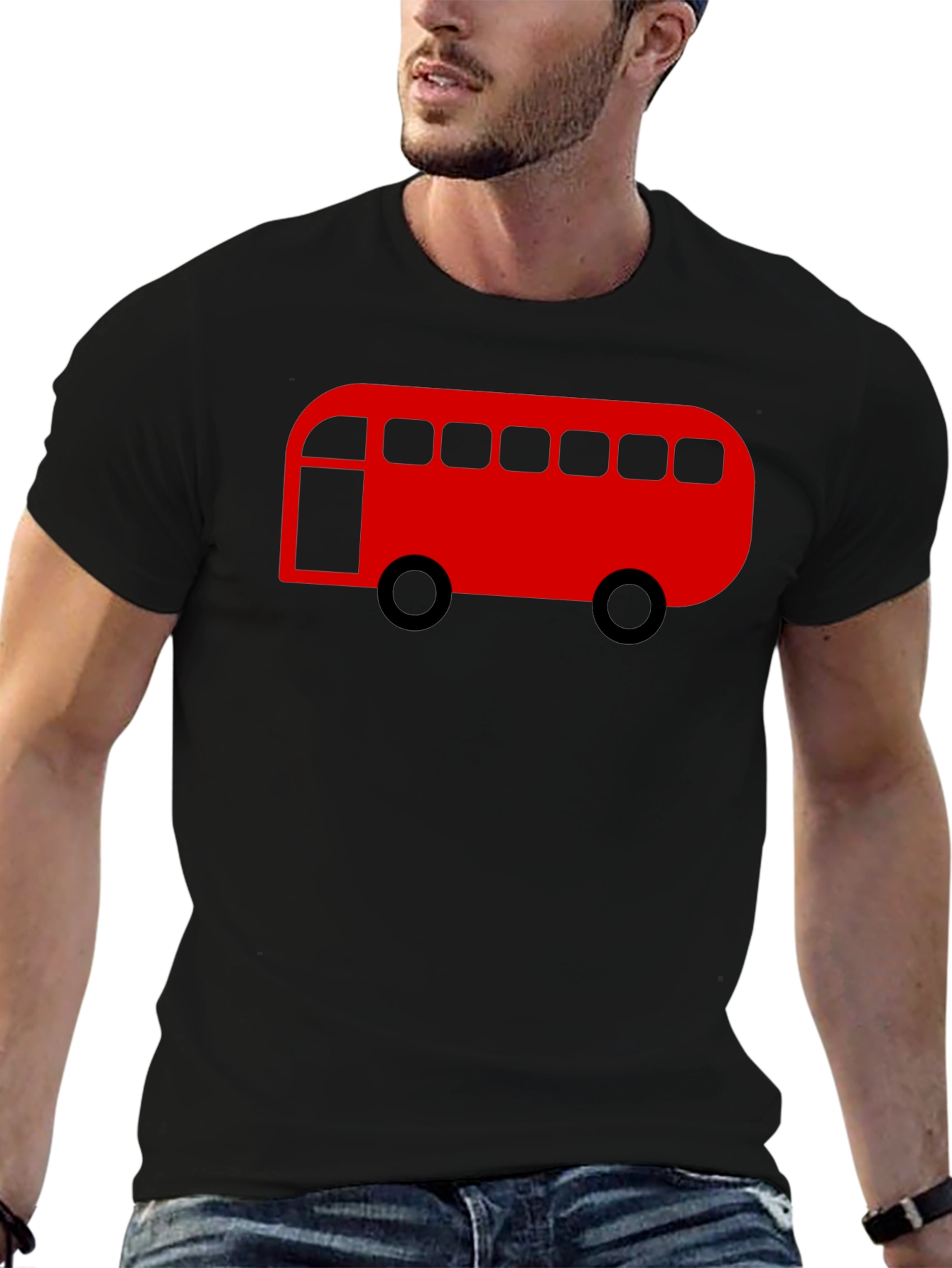 London Bus T-Shirt - Bold Red Bus Graphic Tee