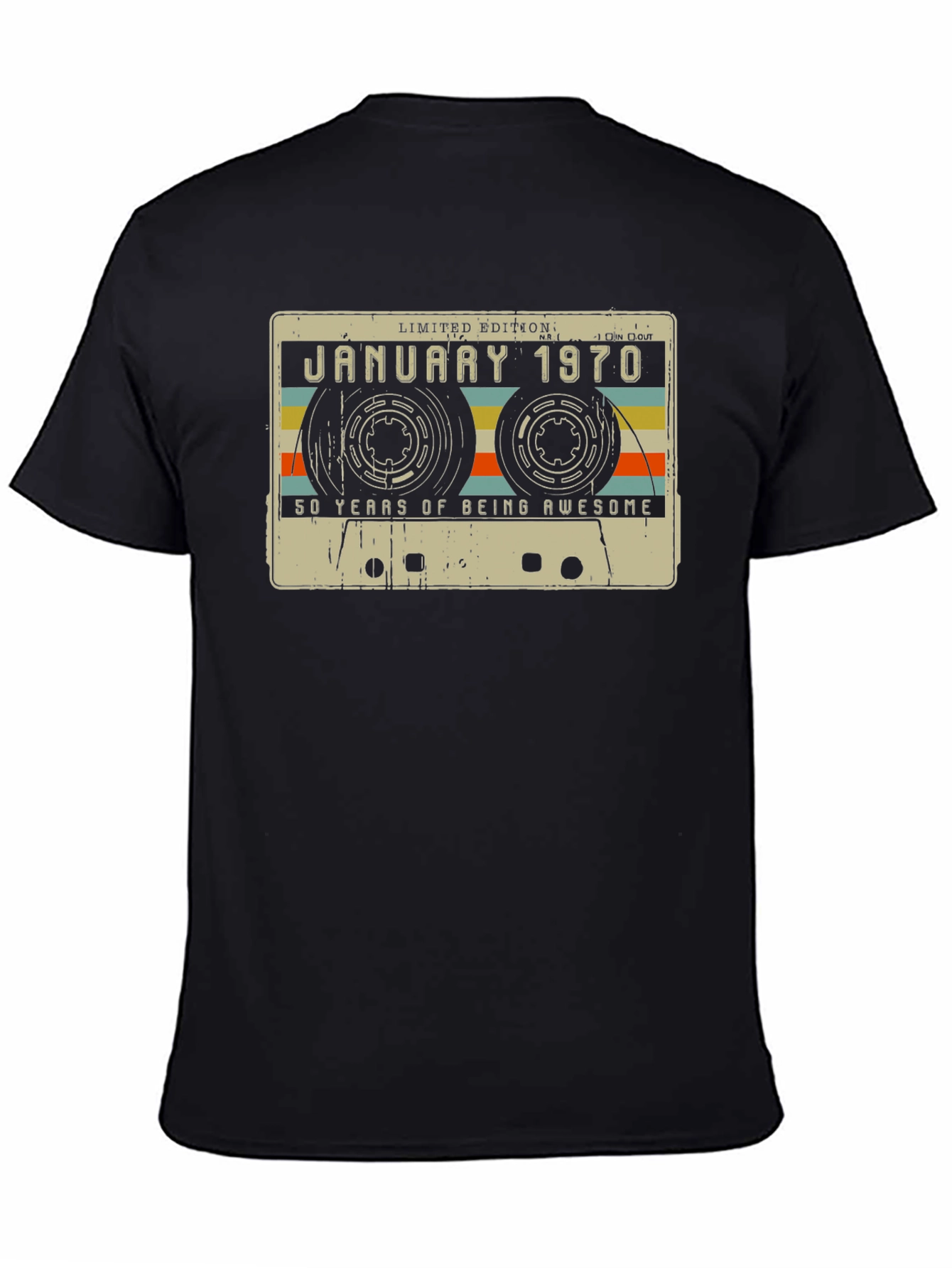 January 1970 Cassette Tape 50th Birthday T-Shirt