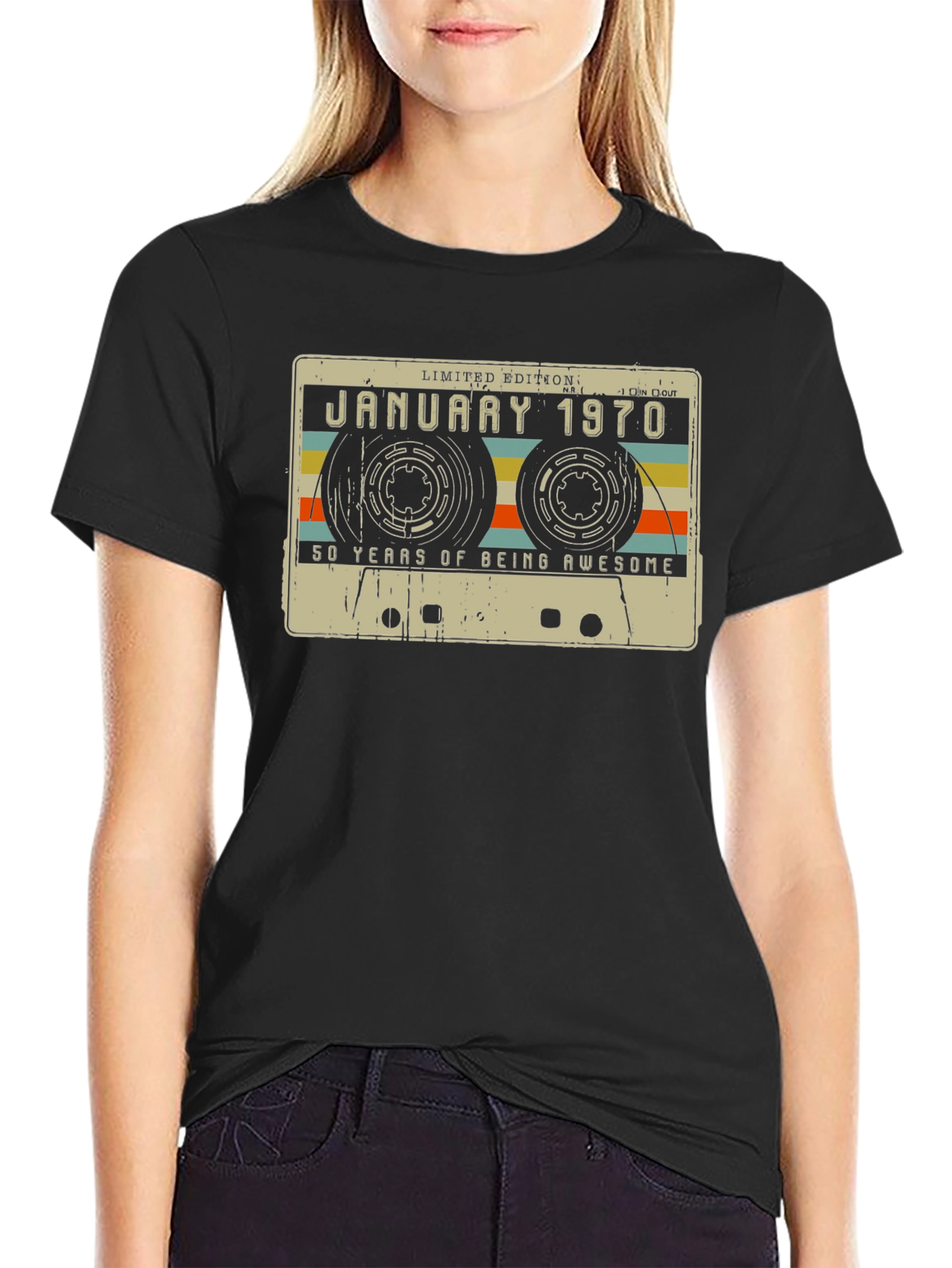 January 1970 Cassette Tape 50th Birthday T-Shirt