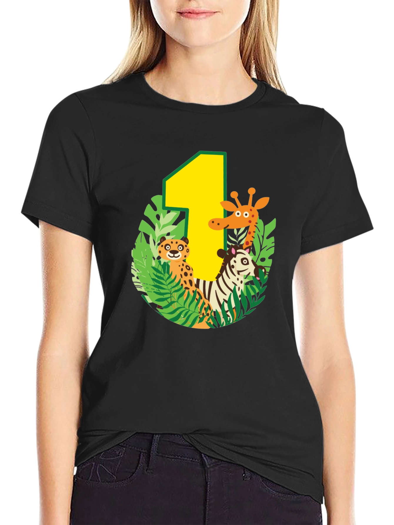 Jungle Animals First Birthday T-Shirt
